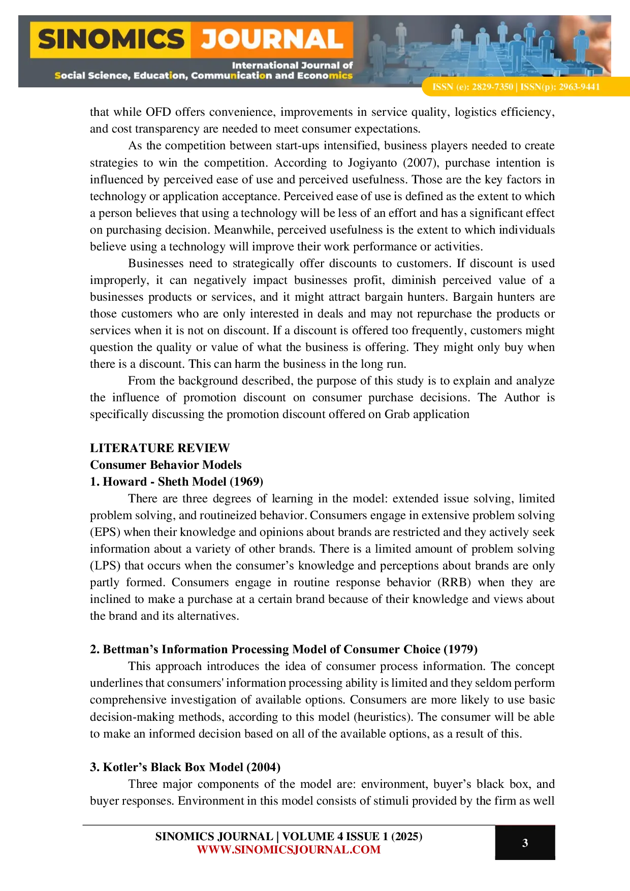 JURIS The Effect of Price Discount and Service Quality on Online Food Delivery Application on Student s Purchase Decision at Universitas Negeri Yogyakarta