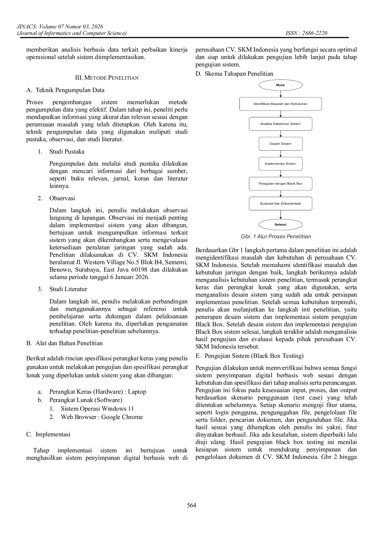 JURIS Perancangan Dan Implementasi Sistem Penyimpanan Digital Berbasis WEB di CV SKM INDONESIA