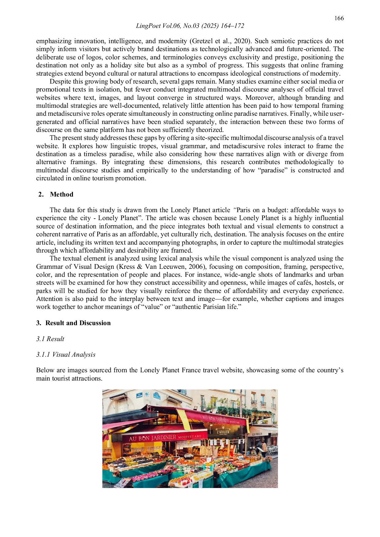 JURIS Framing Paradise Online A Multimodal Discourse Analysis of Destination Narratives on France Travel Website