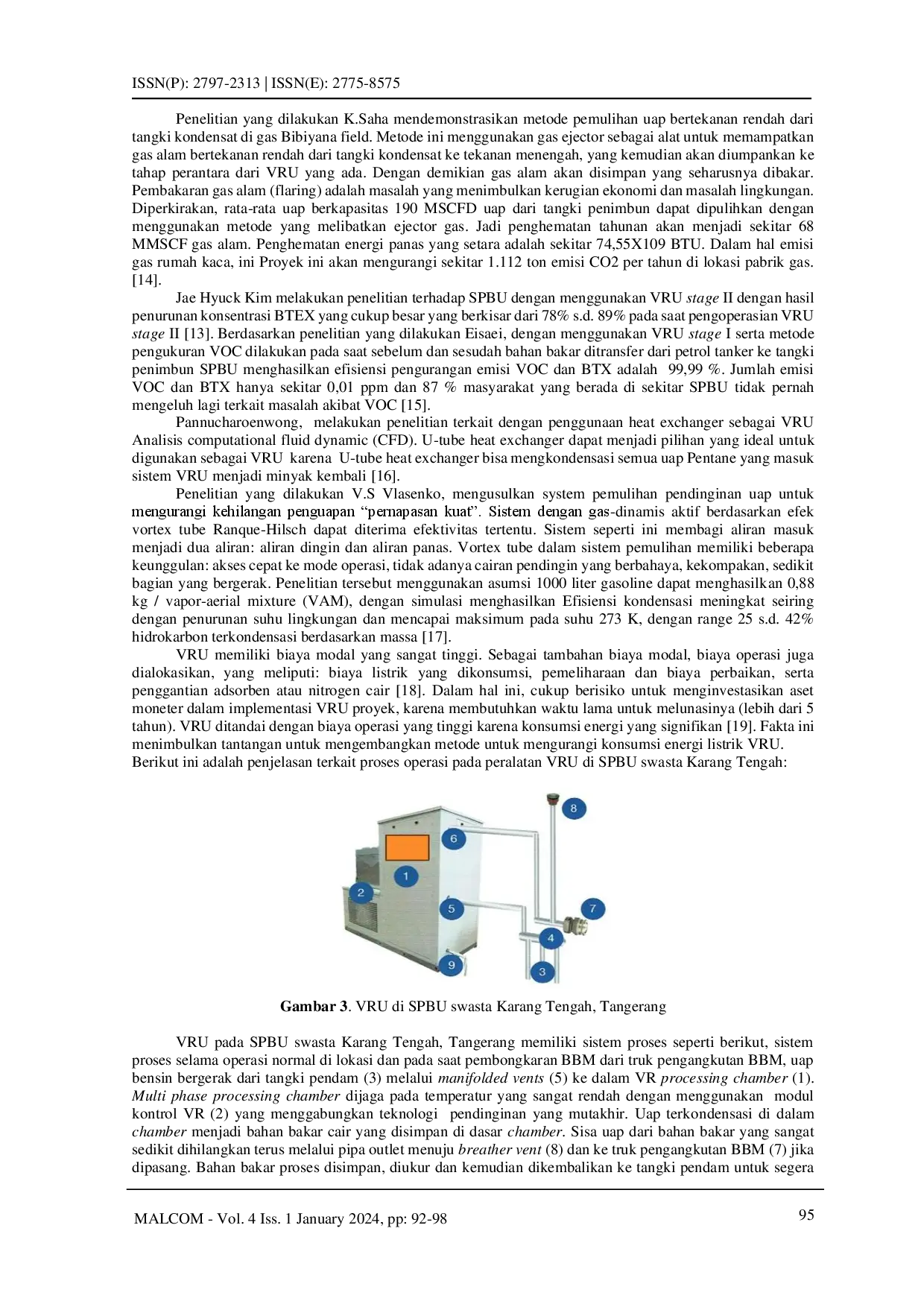 juris Tekno Ekonomi Vapour Recovery Unit VRU di SPBU Tanggerang