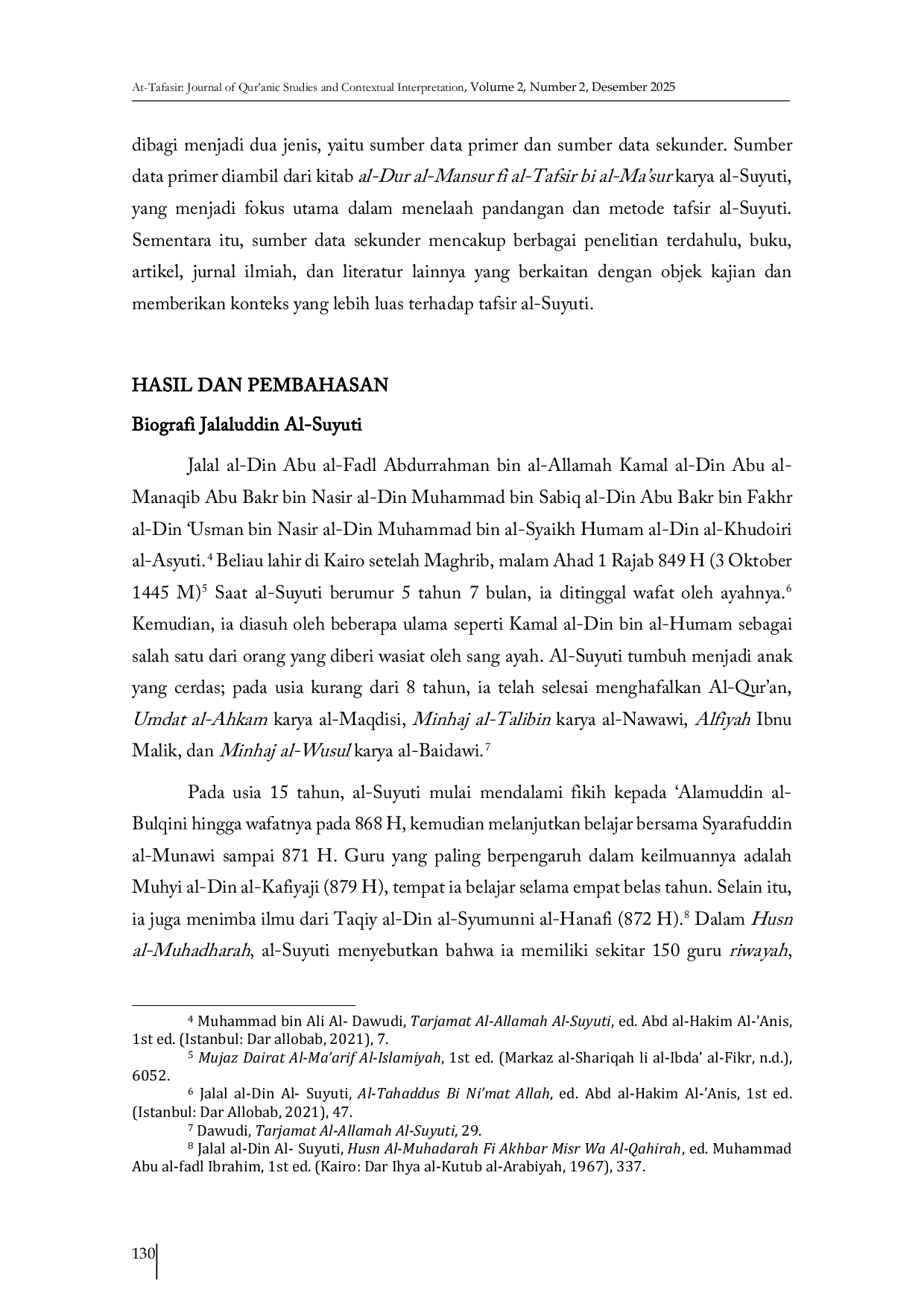 JURIS Menelusuri Jejak Tafsir Riwayat Studi Deskriptif atas Tafsir Al Dur Al Mansur Karya Al Suyuti