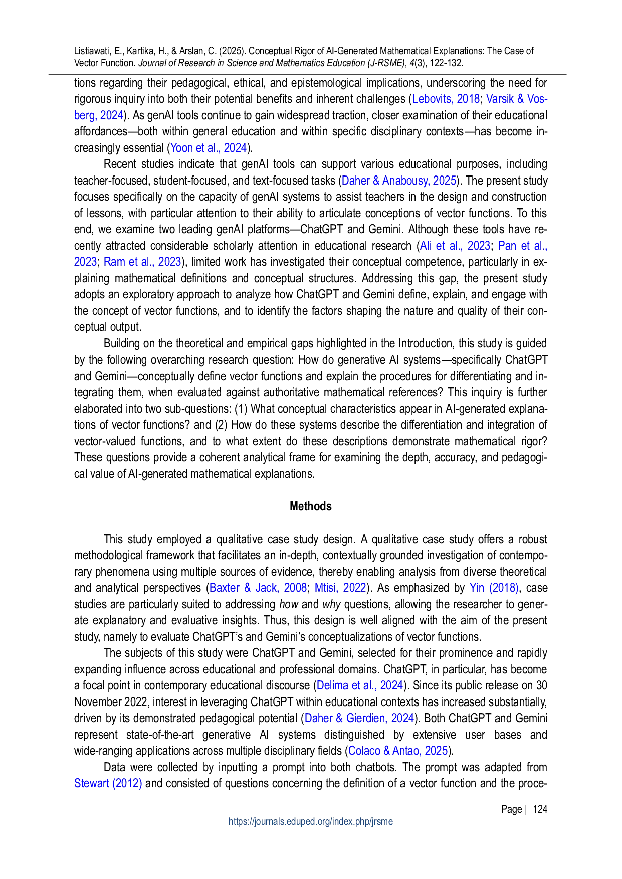 JURIS Conceptual Rigor of AI Generated Mathematical Explanations The Case of Vector Functions