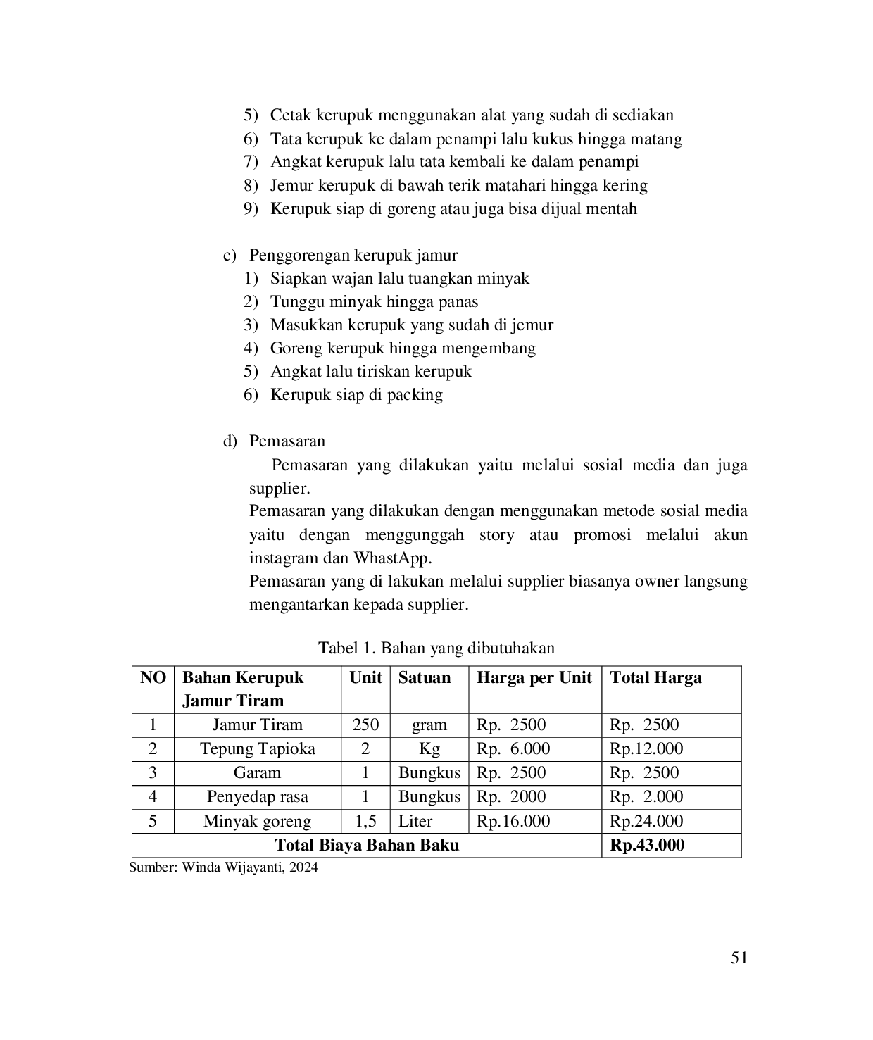 JURIS Pemanfaatan Jamur Tiram Sebagai Olahan Kerupuk Jamur