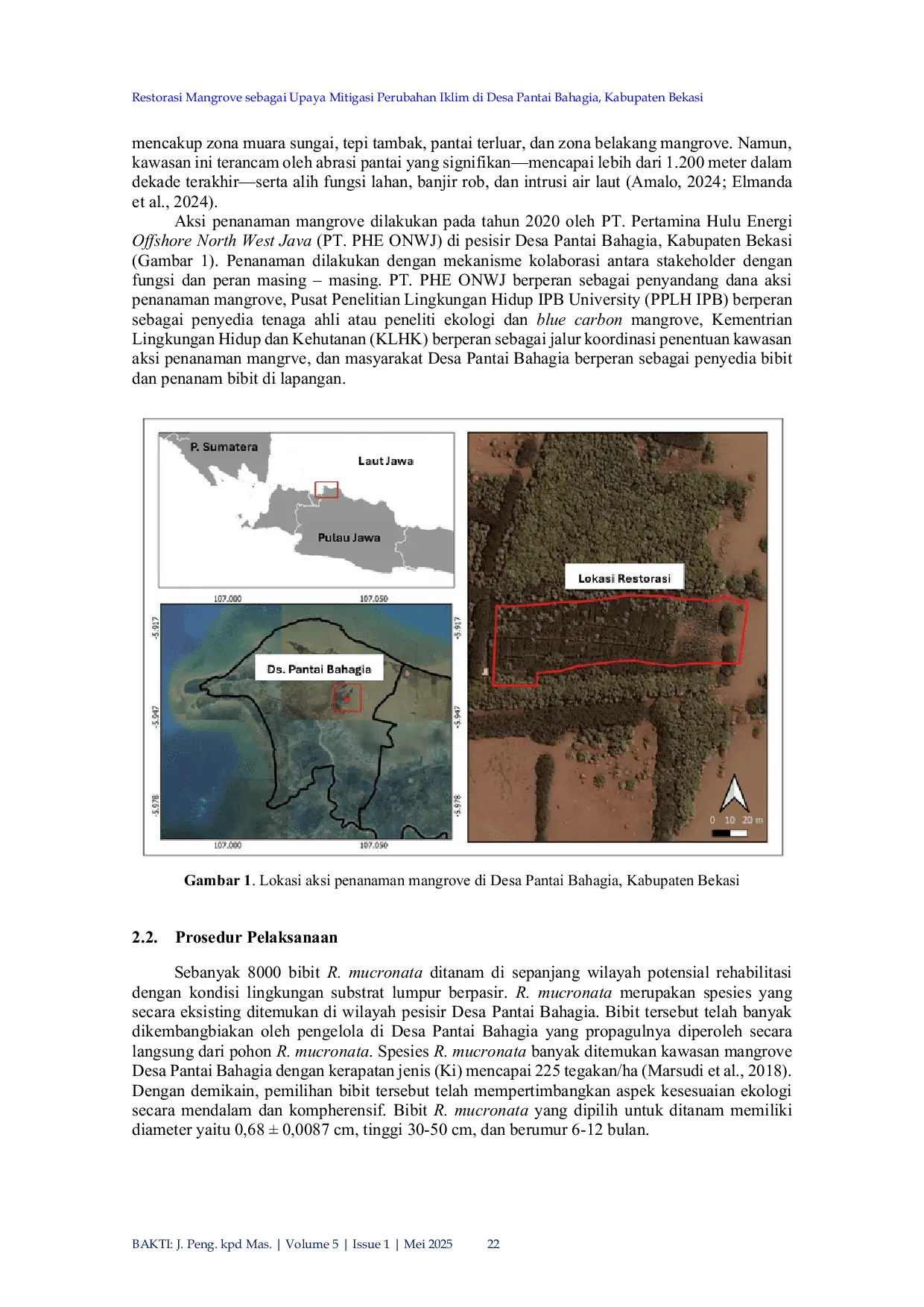 JURIS Restorasi Mangrove sebagai Upaya Mitigasi Perubahan Iklim di Desa Pantai Bahagia Kabupaten Bekasi