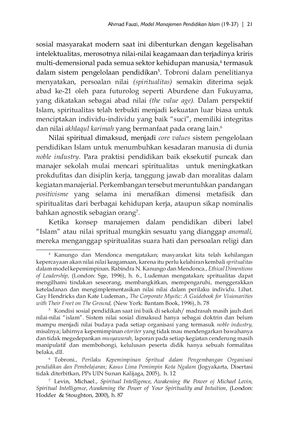 JURIS Model Manajemen Pendidikan Islam Tela ah Atas Pemikiran Dan Tindakan Sosial