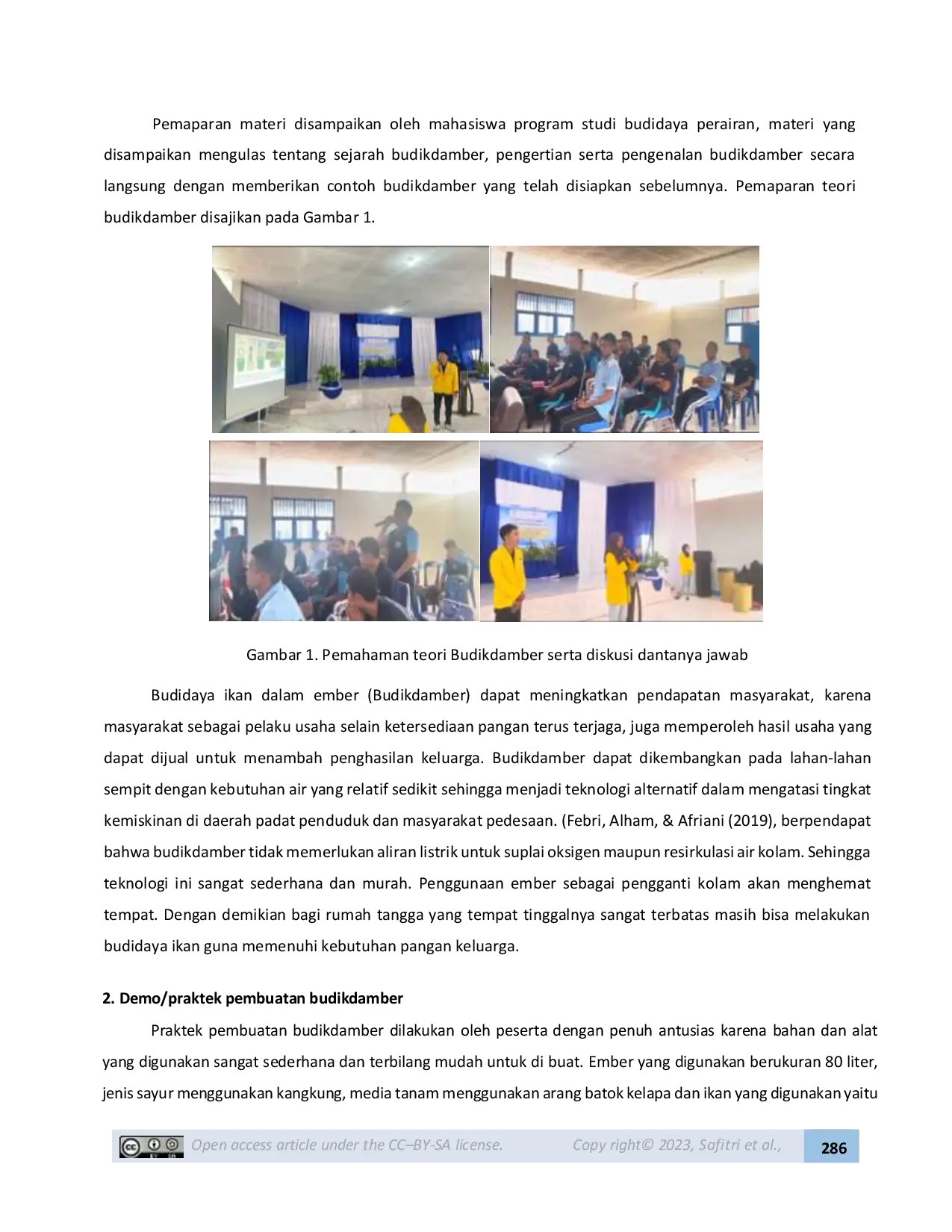 JURIS Pembinaan Narapidana di Lembaga Pemasyarakatan Lapas Kelas IIA Ternate Melalui Pelatihan Budidaya Ikan dan Sayur dalam Ember