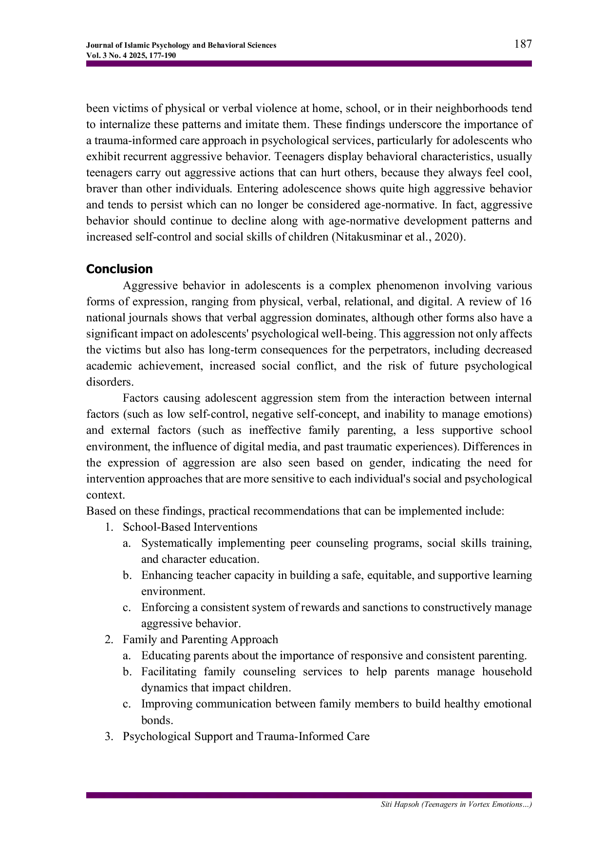 JURIS Teenagers in Vortex Emotions Reveal the Secrets of Aggressive Behavior