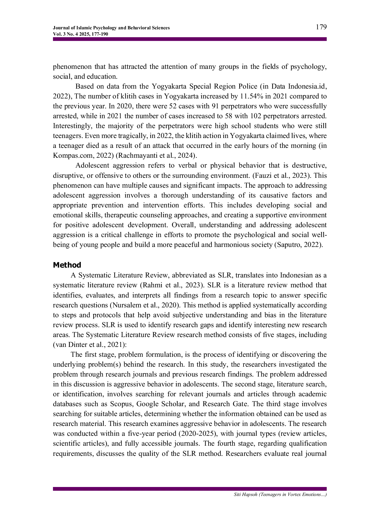 JURIS Teenagers in Vortex Emotions Reveal the Secrets of Aggressive Behavior
