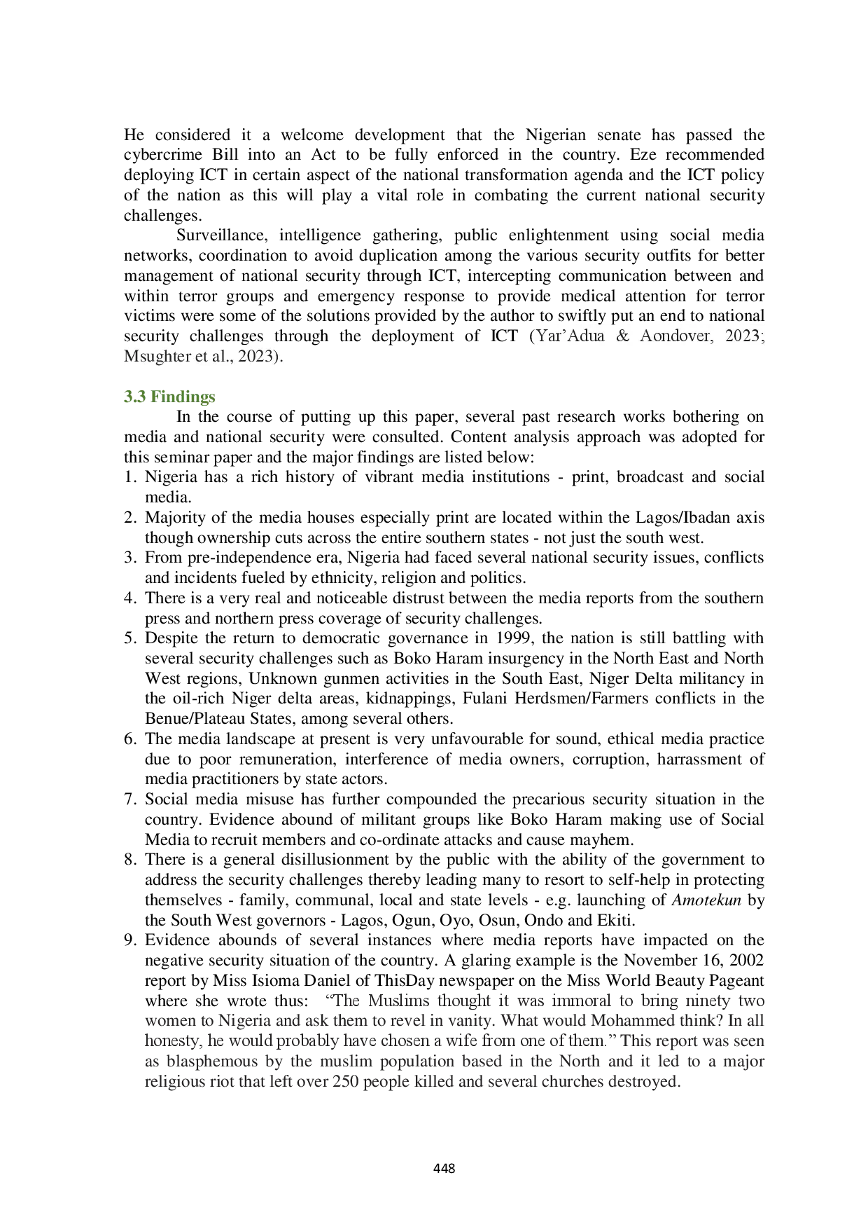 juris Building Trust in Media Coverage of Security Issues in Nigeria
