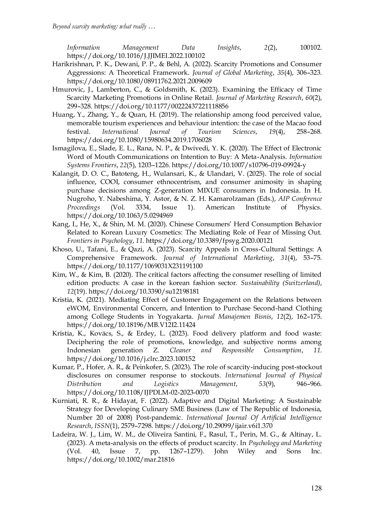 JURIS Beyond scarcity marketing what really drives young consumers to buy from a viral local culinary brand