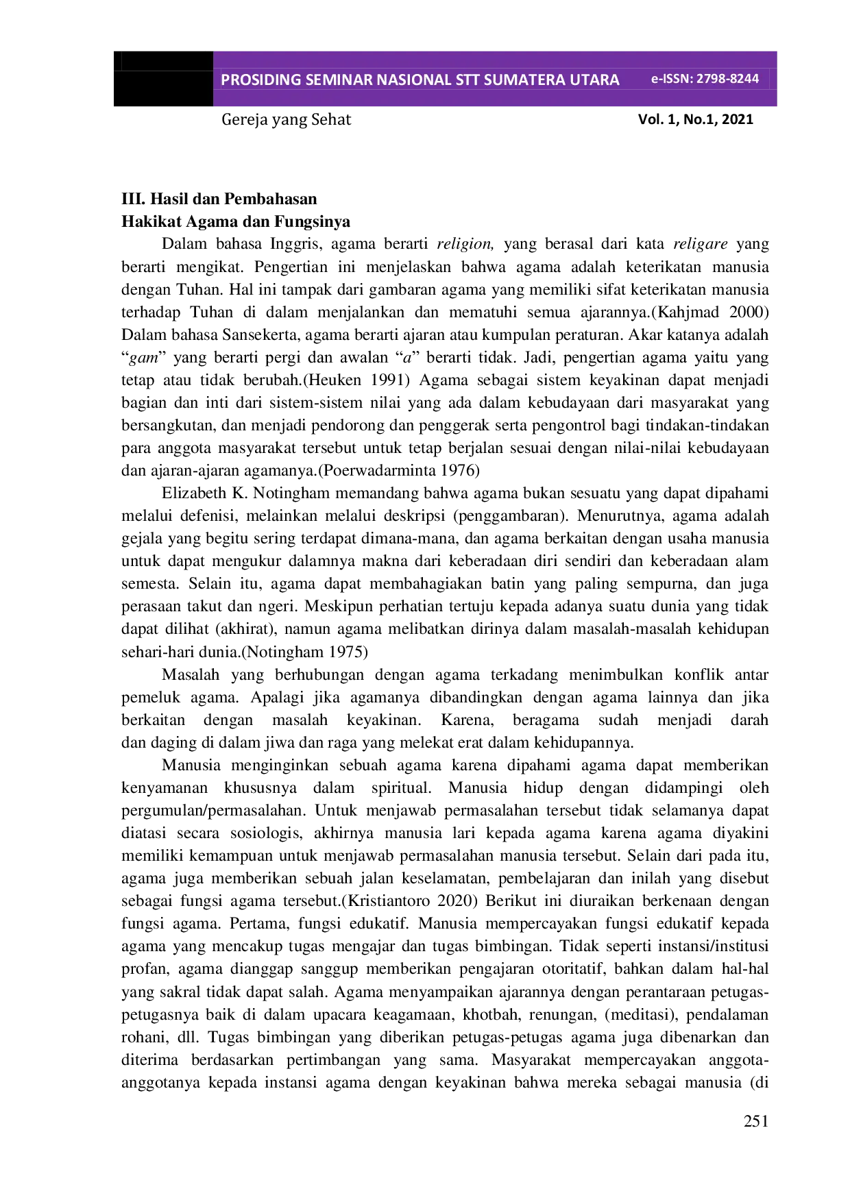 JURIS Formalisme Agama Tinjauan Teologi Religionum tentang Formalisme Agama dan Relevansinya dalam Kerukunan Umat Beragama