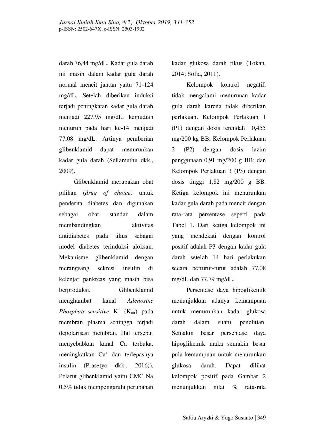 JURIS Efektivitas Daun Ramania Asal Kalimantan Selatan Untuk Menurunkan Kadar Gula Darah