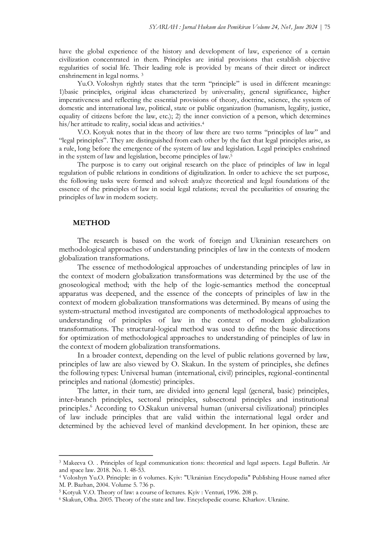 JURIS Place of Principles of Law in Legal Regulation of Public Relations in Conditions of Digital Society Theoretical and Legal Research