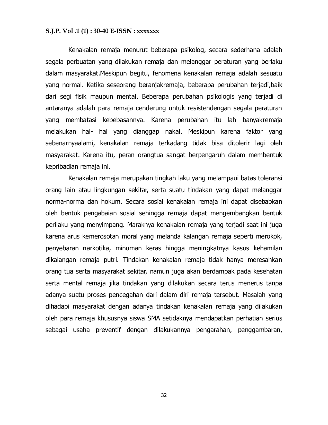 JURIS Penyuluhan Tindakan Kenakalan Remaja dalam Perspektif Hukum di Sekolah Menengah Atas Negeri 3 Kabupaten Merauke