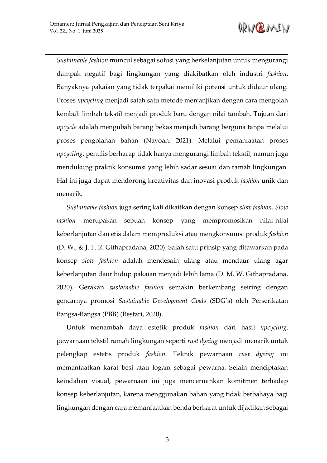 JURIS Sustainable Fashion Melalui Upcycling Limbah Denim dengan Teknik Pewarnaan Tekstil Ramah Lingkungan