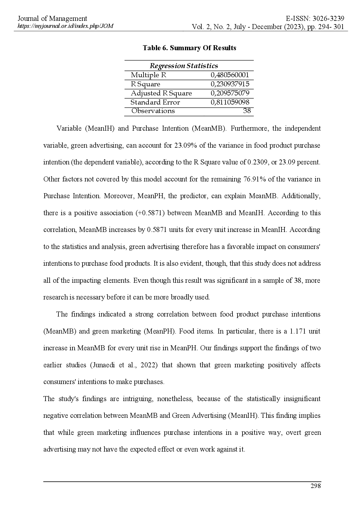 juris The Role Of Green Marketing On Millennial Purchase Intentions