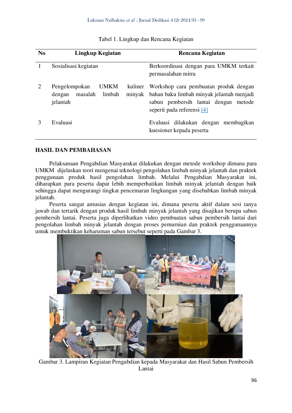 JURIS Teknologi Pengolahan Limbah UMKM Pangan Menjadi Produk Bernilai Ekonomis Di Kecamatan Bojongsari Depok