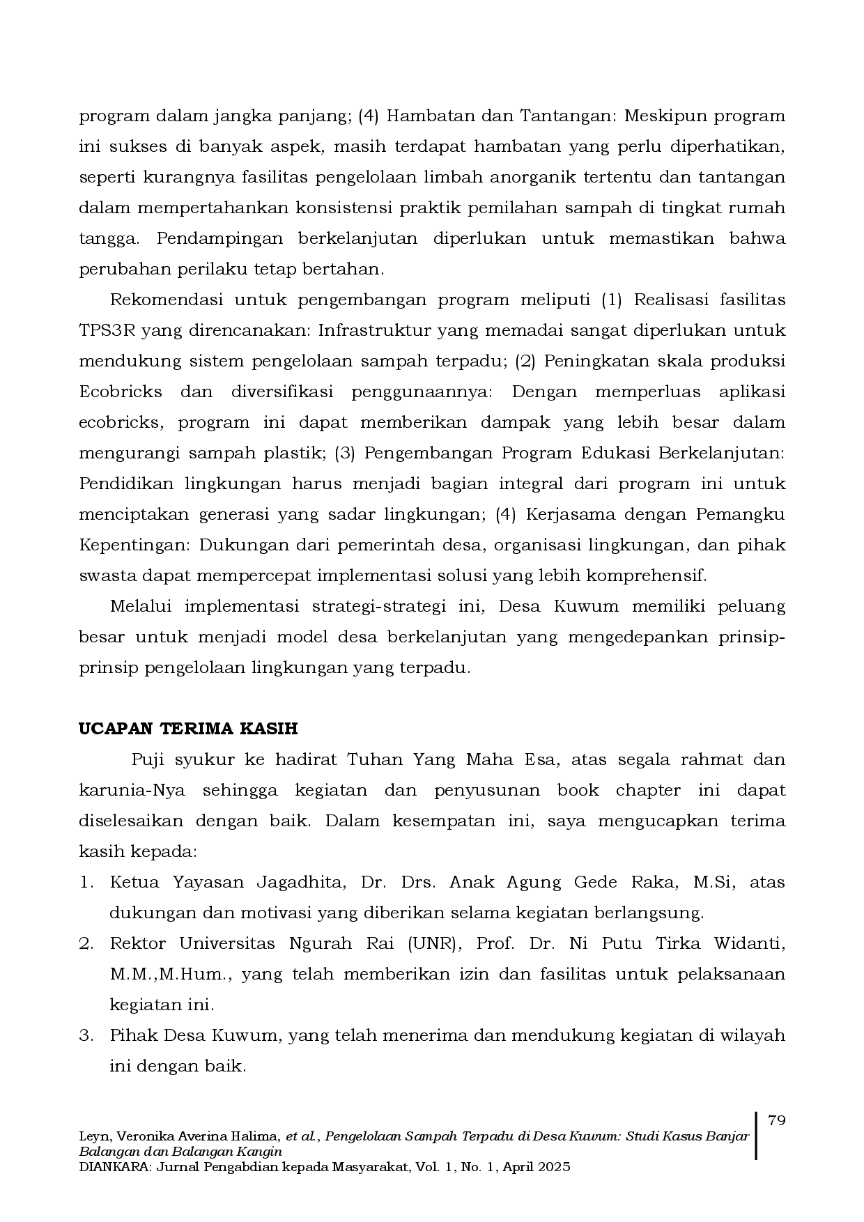 juris Integrated Waste Management in Kuwum Village A Case Study of Banjar Balangan and Balangan Kangin