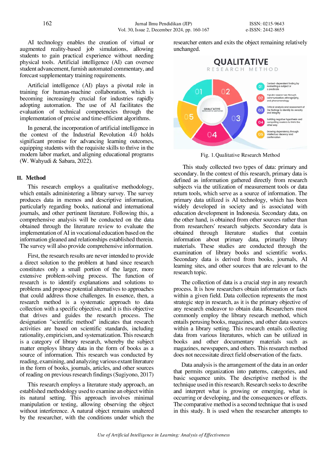 JURIS Use of Artificial Intelligence in Learning Analysis of Effectiveness