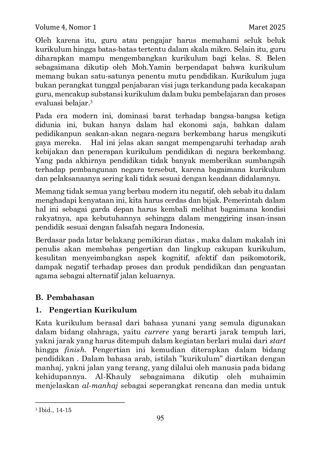 JURIS Problema Kurikulum Dalam Pendidikan Modern