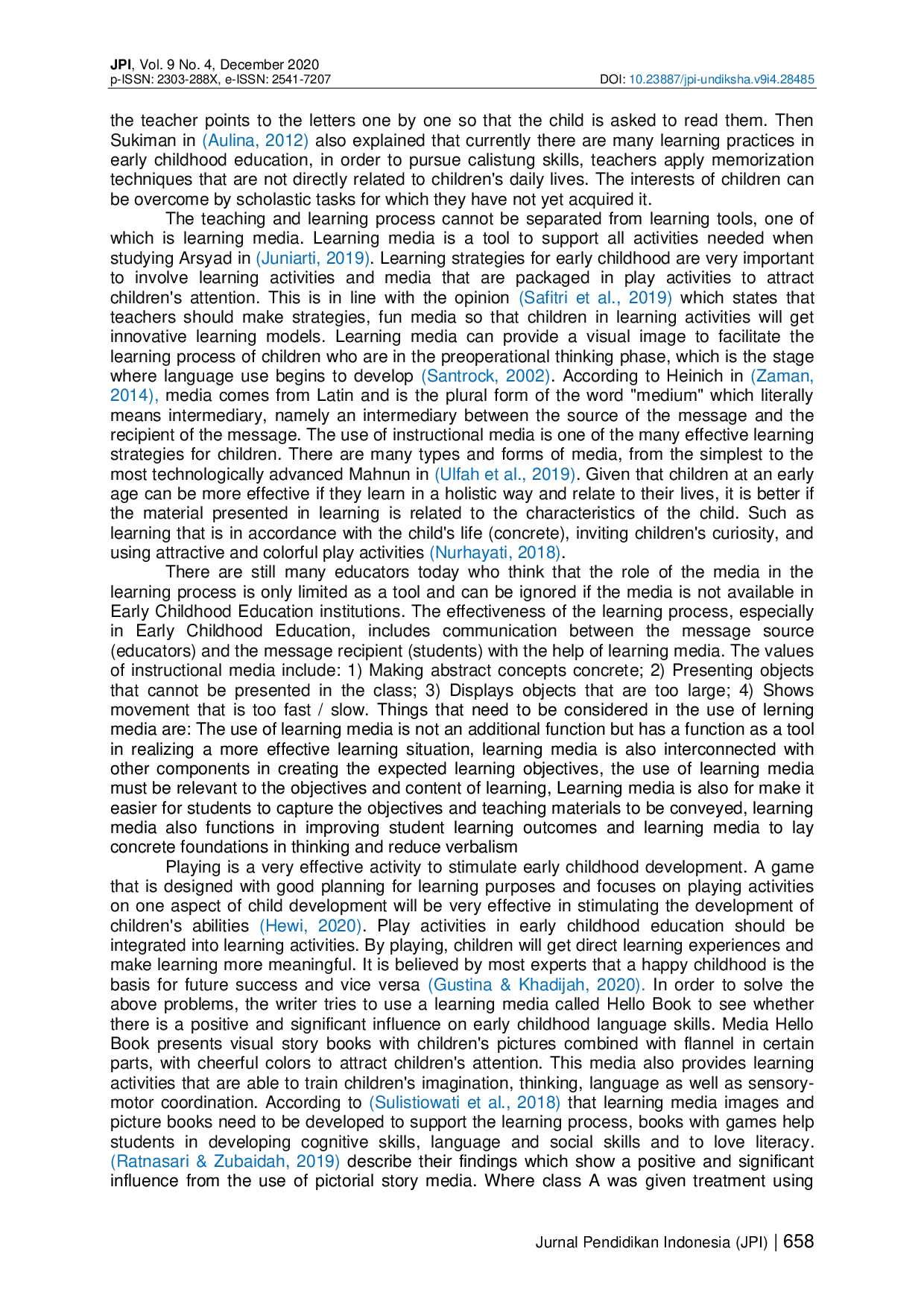 juris The Influence of Hello Book Media on Early Childhood Language Skills