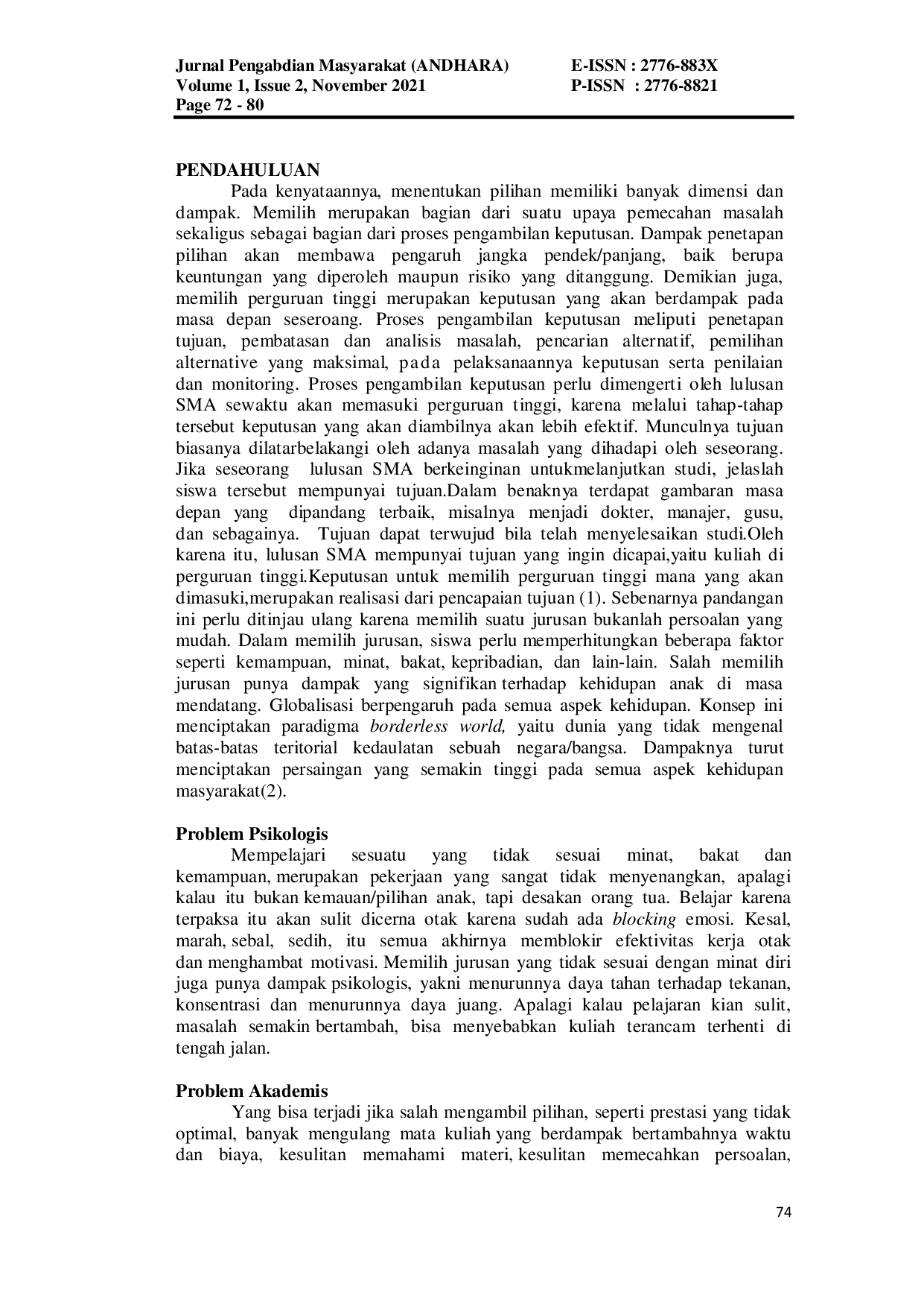 JURIS A SOSIALISASI LINGKUNGAN KAMPUS DAN MOTIVASI KEPADA CALON MAHASISWA DI JAKARTA BARAT SOSIALISASI LINGKUNGAN KAMPUS DAN MOTIVASI KEPADA CALON MAHASISWA DI JAKARTA BARAT