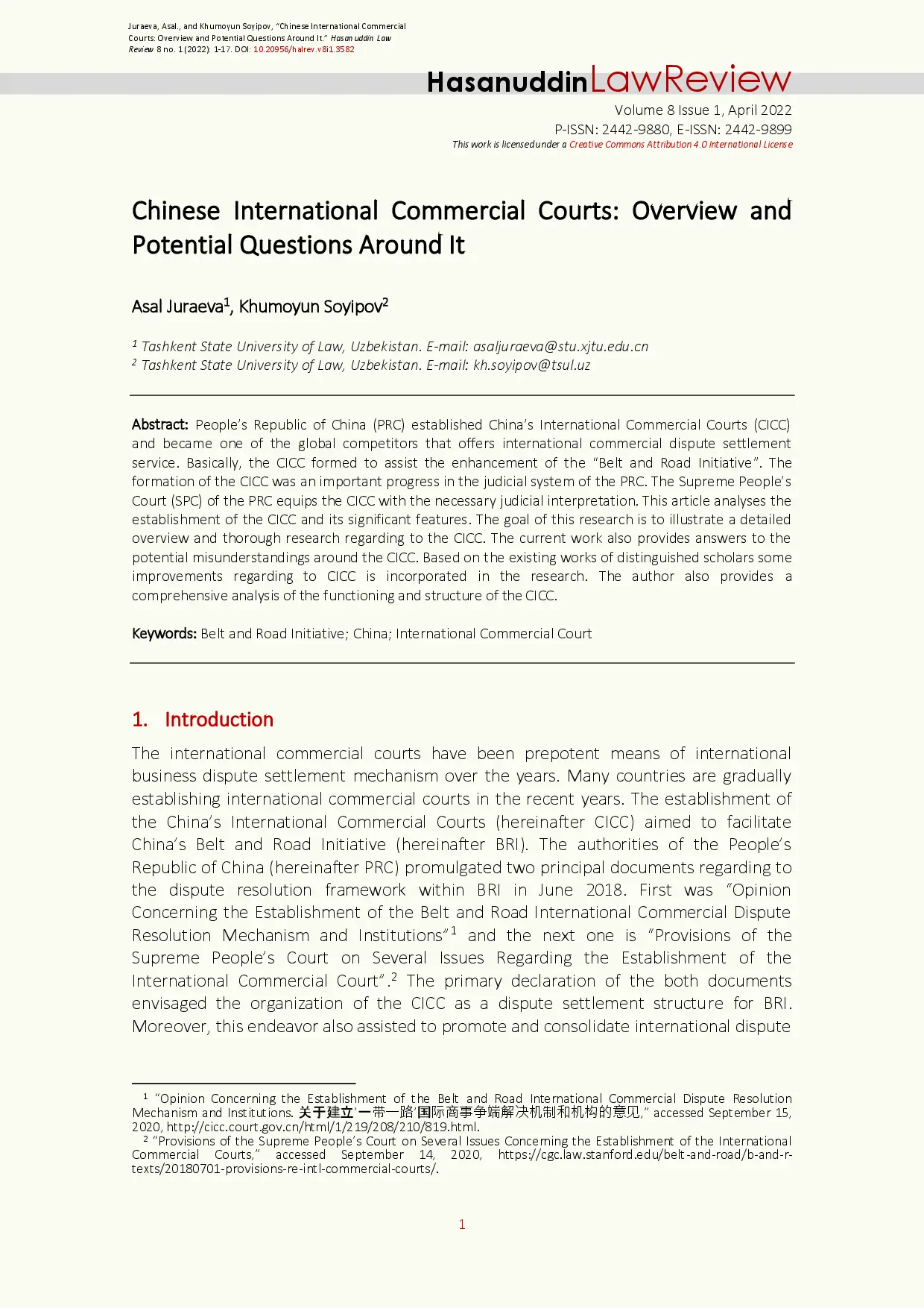 juris Chinese International Commercial Courts Overview and Potential Questions Around It