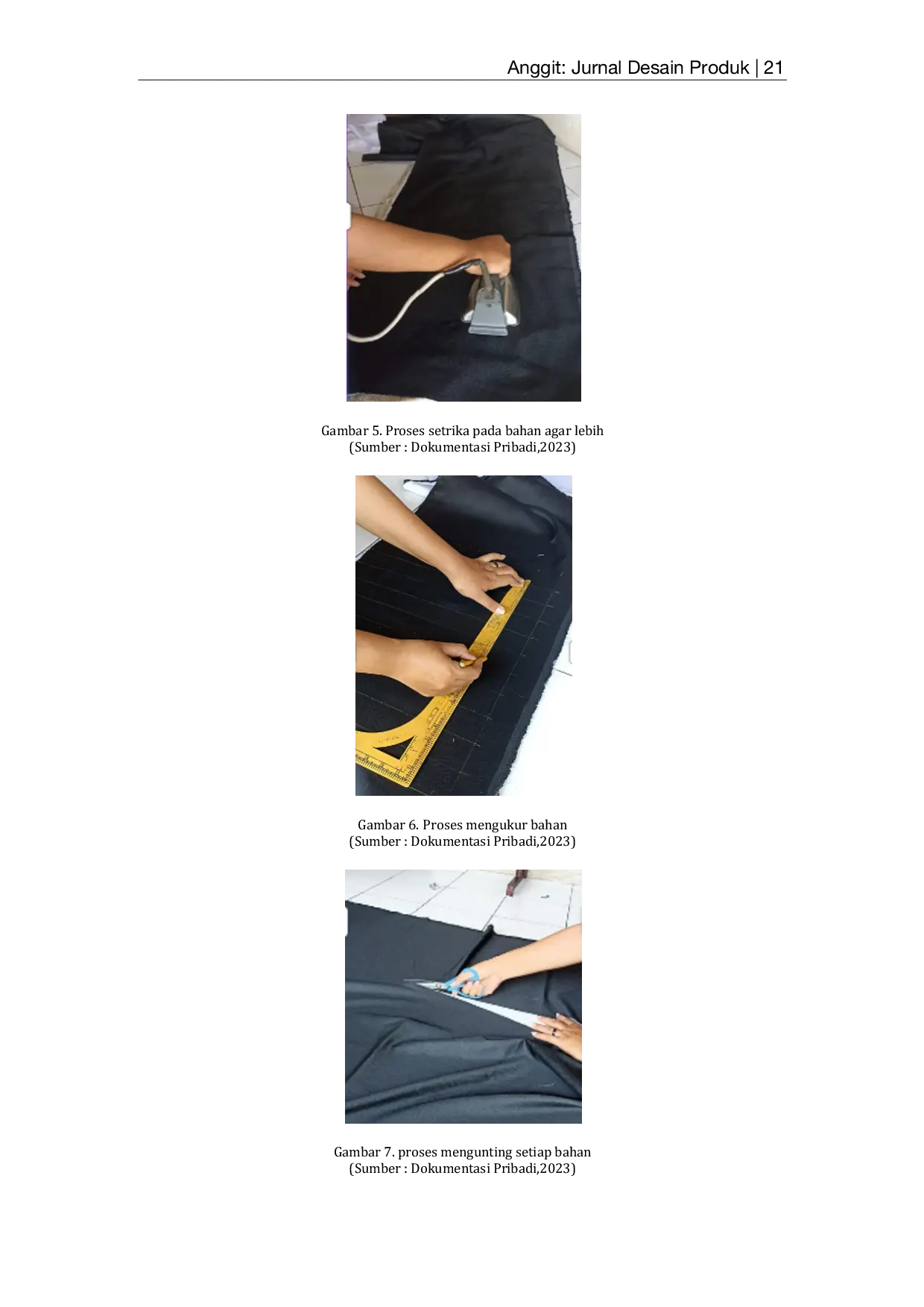 JURIS Pembuatan Table Runner Teknik Smock