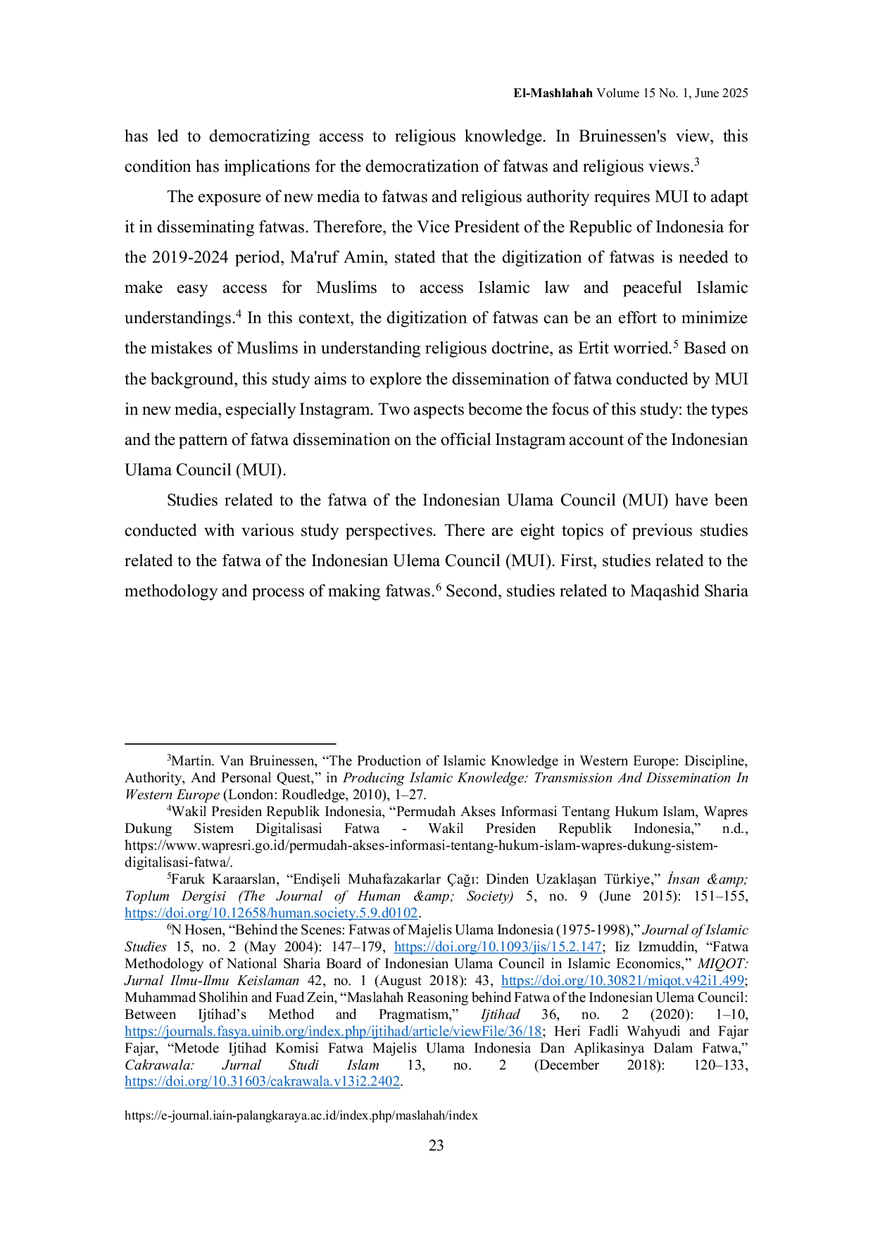 JURIS Are Fatwas Visible on New Media Dissemination of the Fatwas of the Indonesian Ulama Council on Instagram