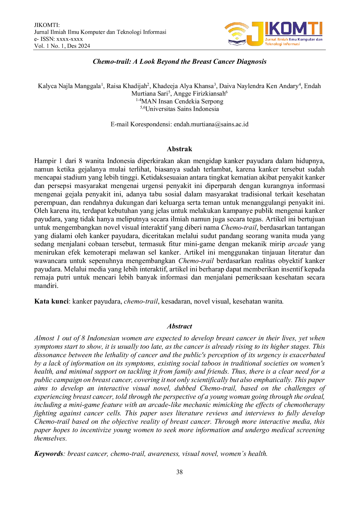 JURIS Chemo trail A Look Beyond the Breast Cancer Diagnosis