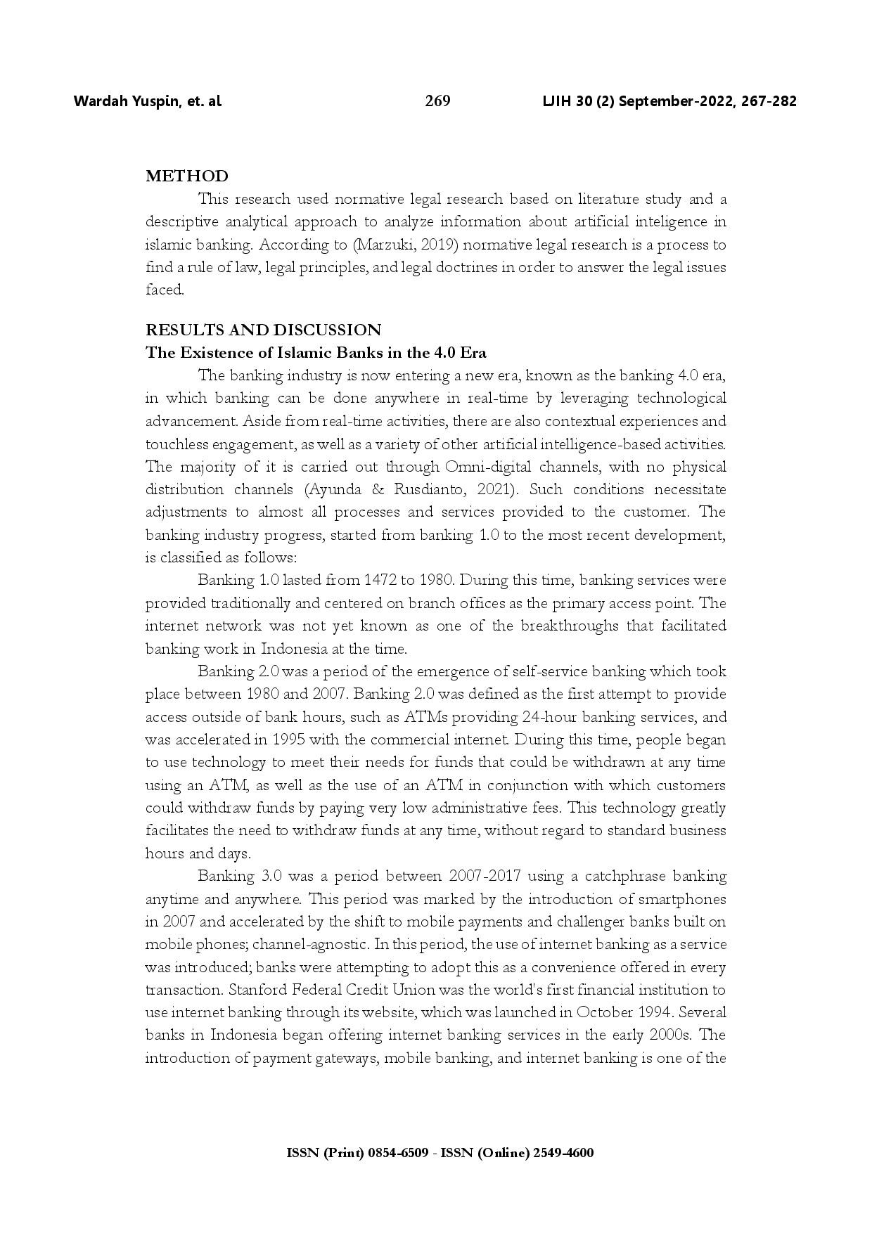 juris The law alteration on artificial intelligence in reducing Islamic bank s profit and loss sharing risk