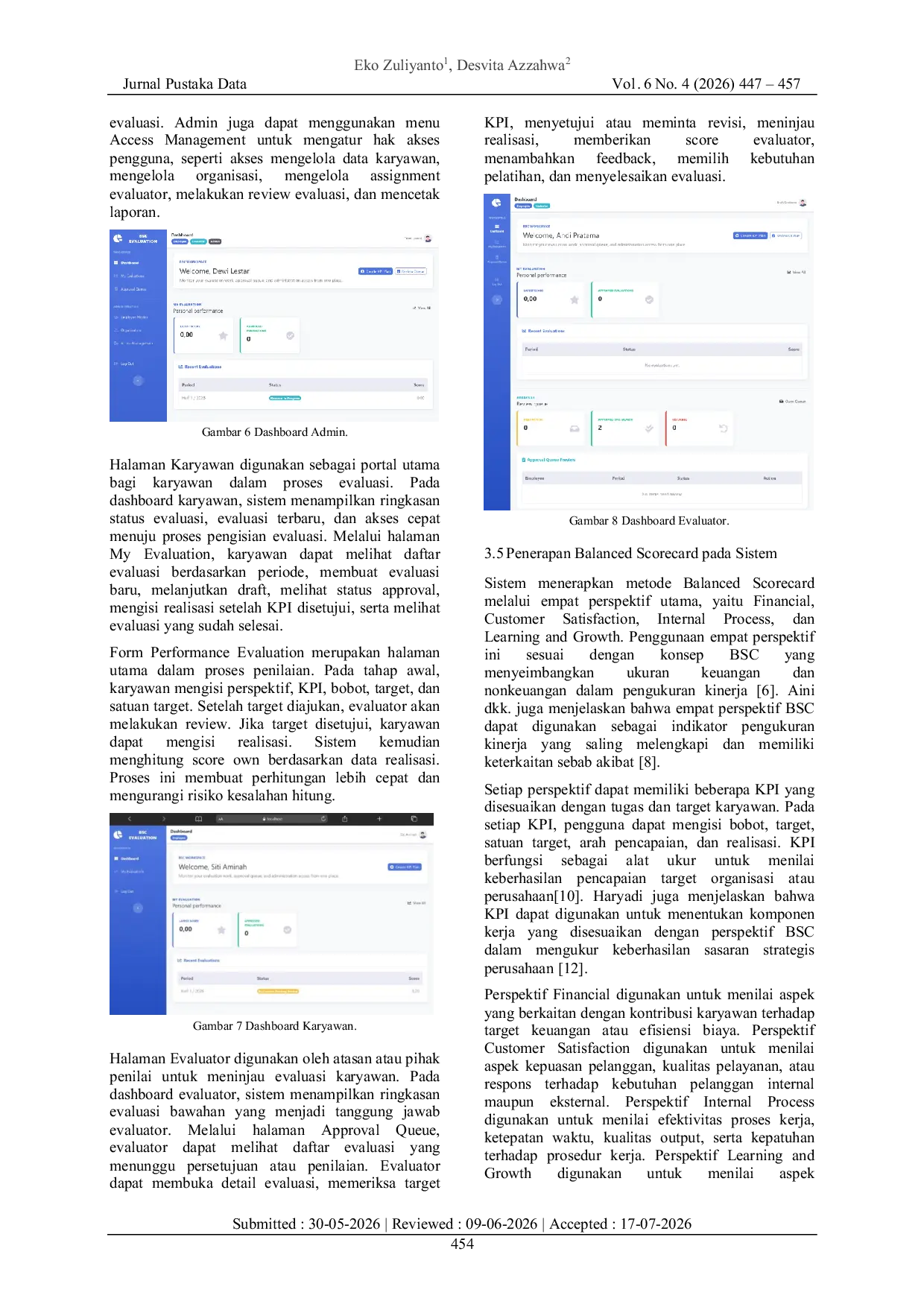 JURIS Rancang Bangun Sistem Penilaian Kinerja Karyawan Dengan Balanced Scorecard Berbasis Web