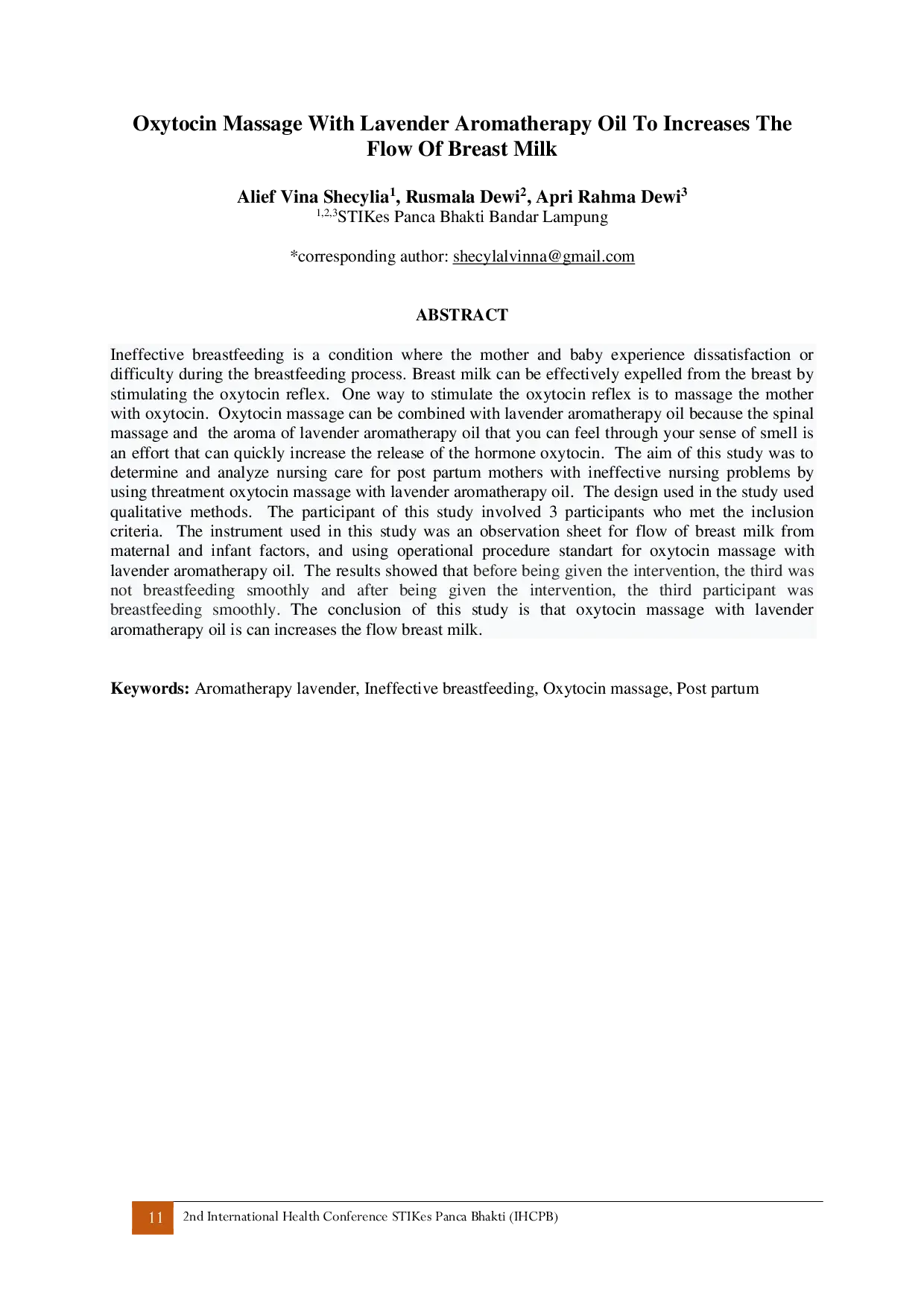 JURIS Oxytocin Massage With Lavender Aromatherapy Oil To Increases The Flow Of Breast Milk