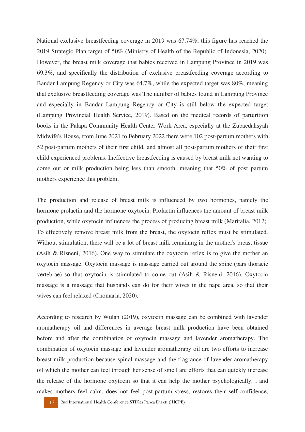 JURIS Oxytocin Massage With Lavender Aromatherapy Oil To Increases The Flow Of Breast Milk