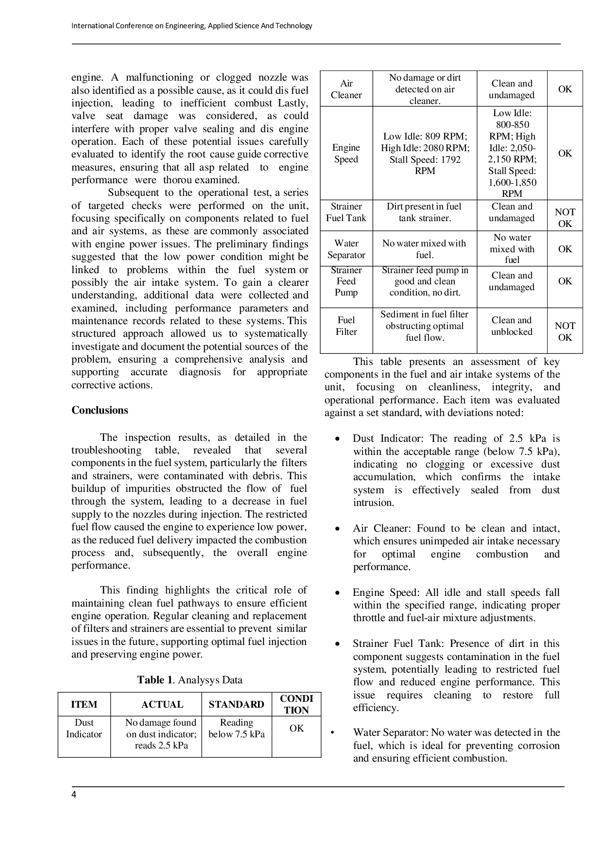 JURIS Analysis of Low Power Issues in Komatsu D85ESS 2 Dozer Engines