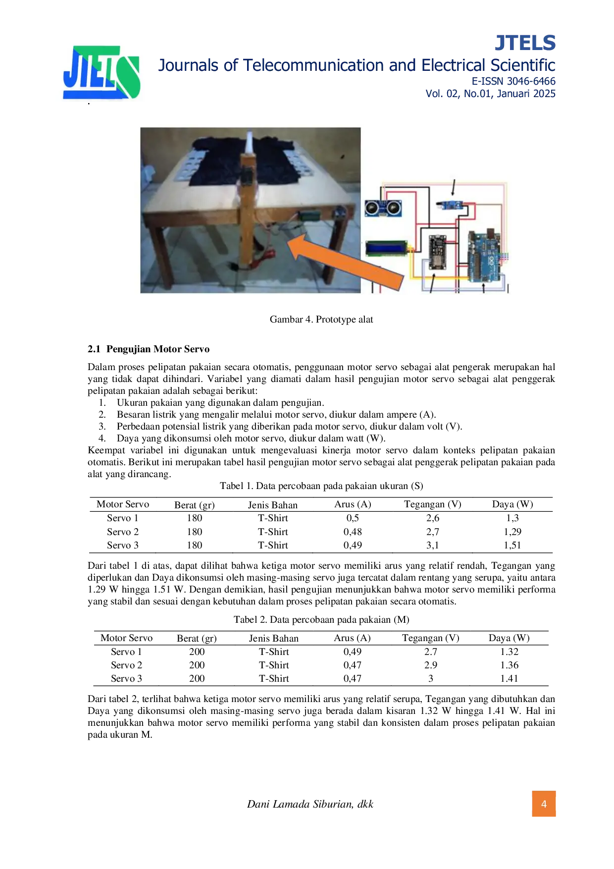 JURIS Implementasi Alat Otomatis Pelipat Dan Penyemprot Pewangian T Shirt Berbasis Internet Of Things IoT