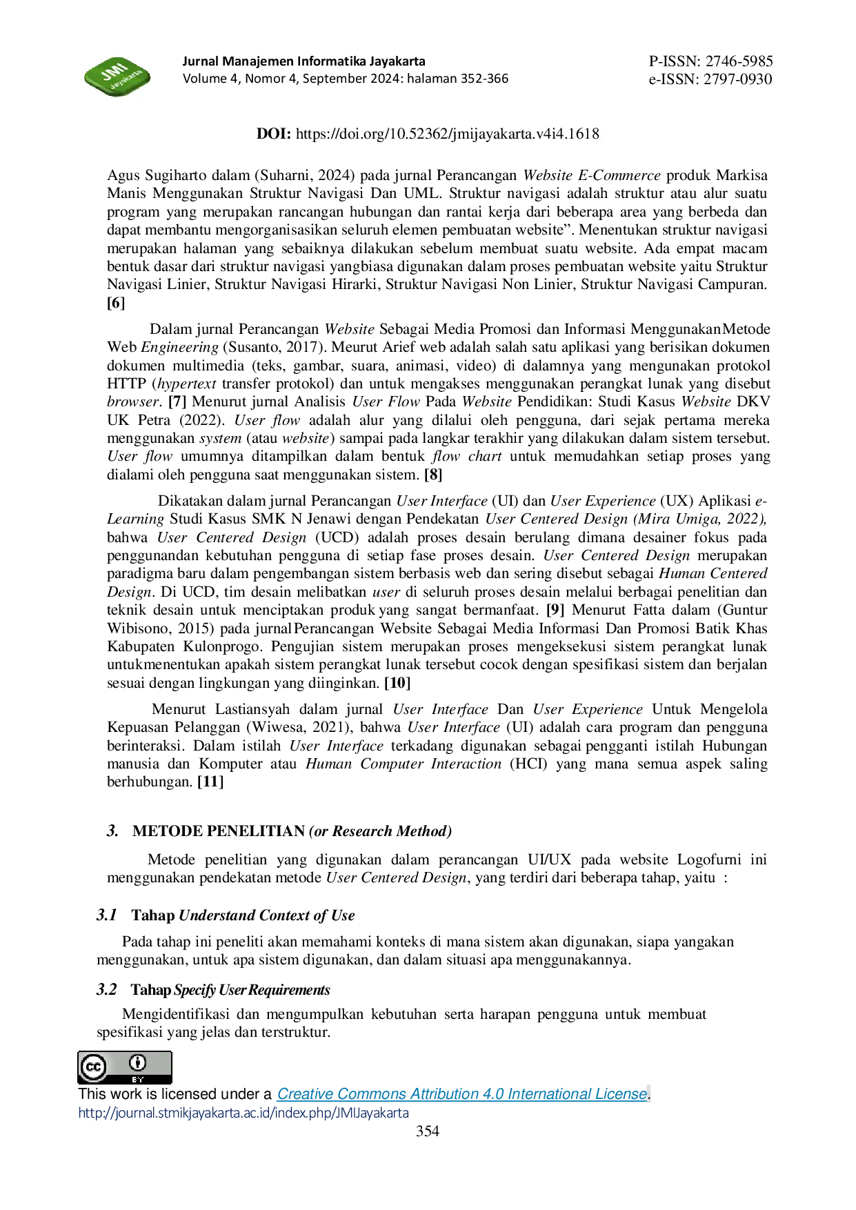 JURIS Perancangan UI UX Pada Website Furniture Logofurni Menggunakan Metode User Centered Design