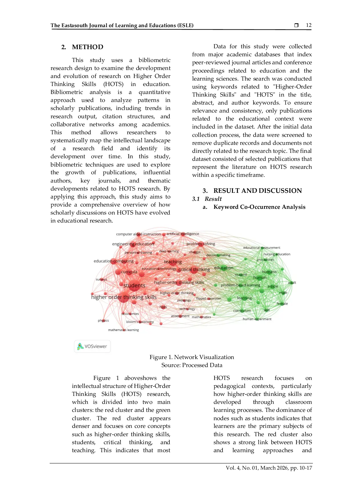 JURIS The Evolution of Higher Order Thinking Skills HOTS Research in Education A Bibliometric Study