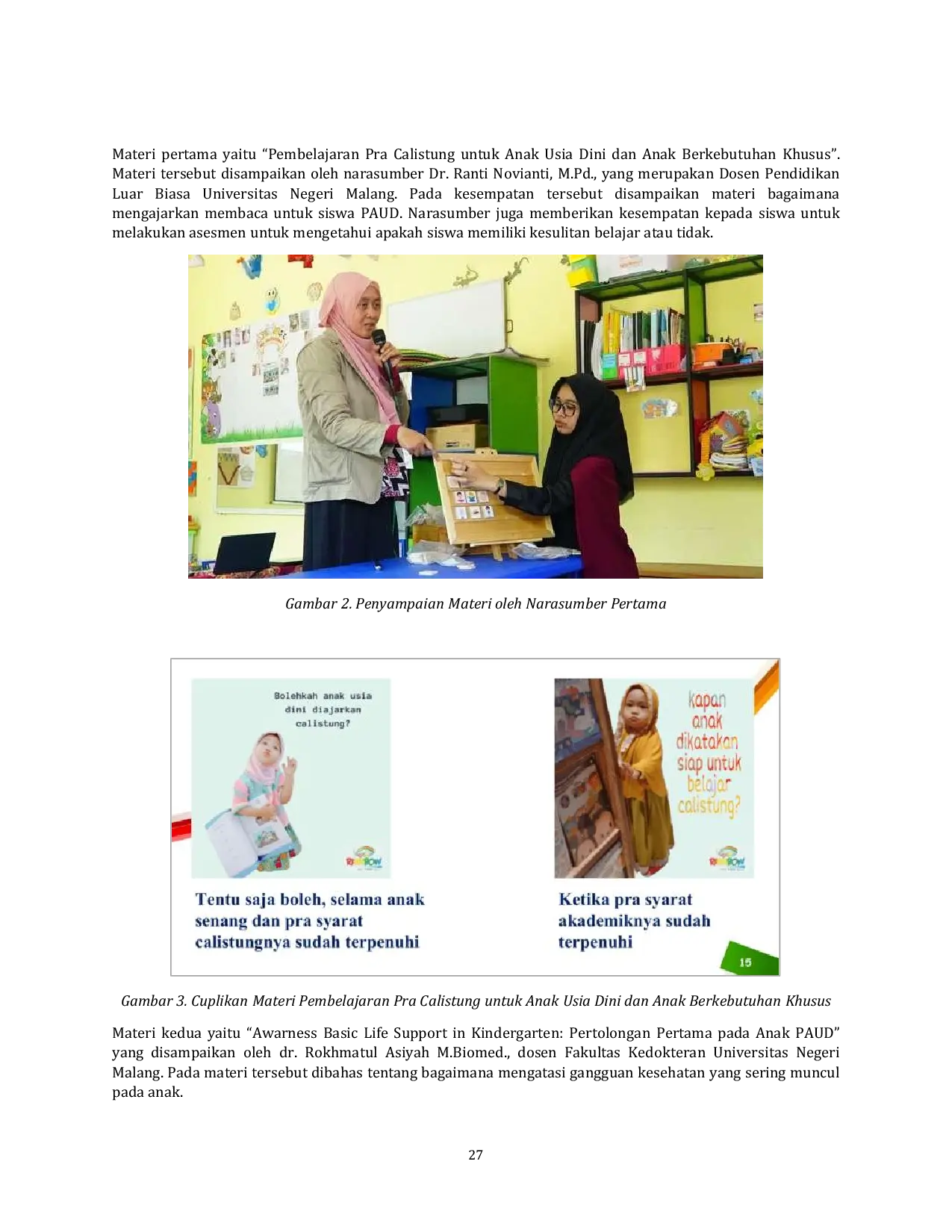 JURIS Pelatihan Aksesibilitas Siswa Berkebutuhan Khusus untuk Guru pada KB RA Terapi Tazkiyah Malang Berbasis Augmented Reality