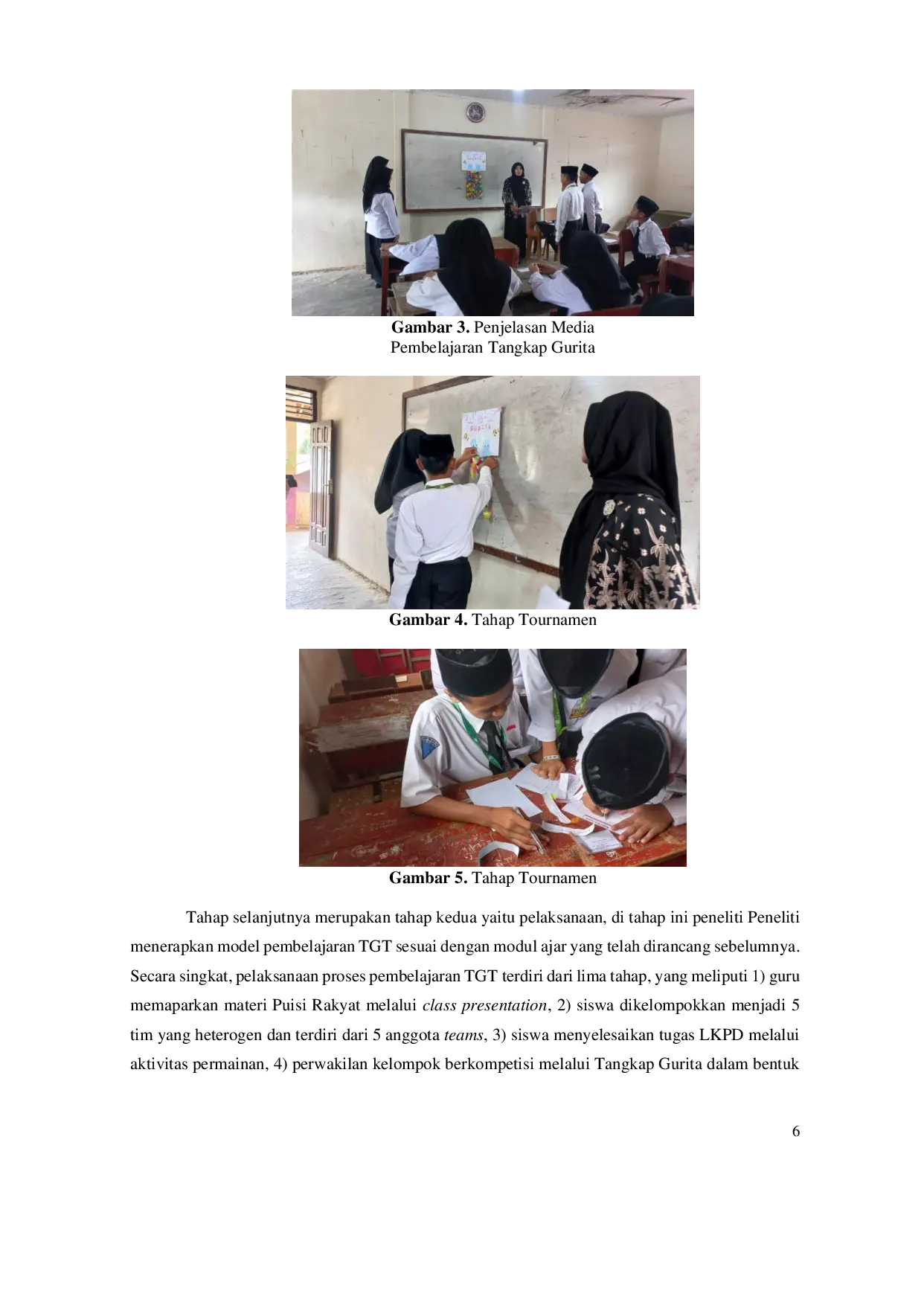 JURIS Implementasi IMPLEMENTSI PEMBELAJARAN TGT GUNA MENINGKATKAN KETERAMPILAN KOLABORATIF SISWA DI SMP