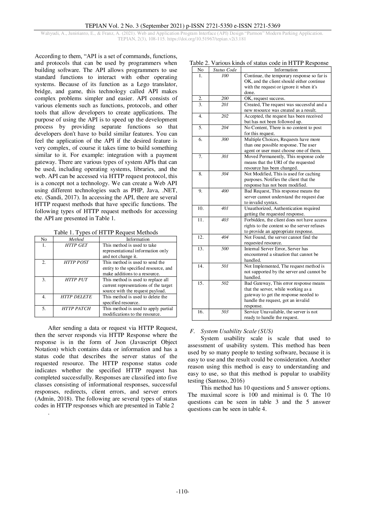 JURIS Web and Application Program Interface API Design Parmon Modern Parking Application