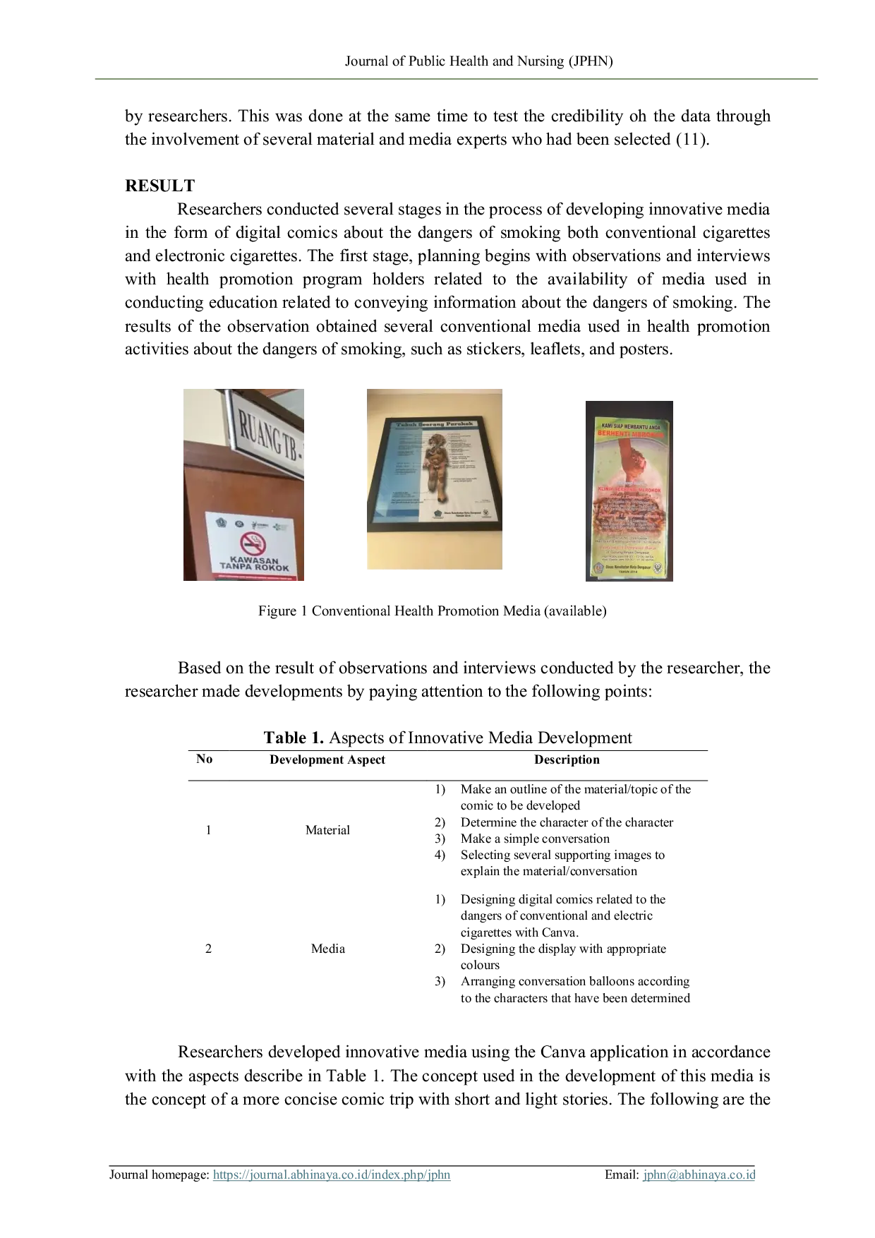 JURIS Development of Digital Comic Strip Media on Conventional and Electric Cigarette Control with the Addie Model