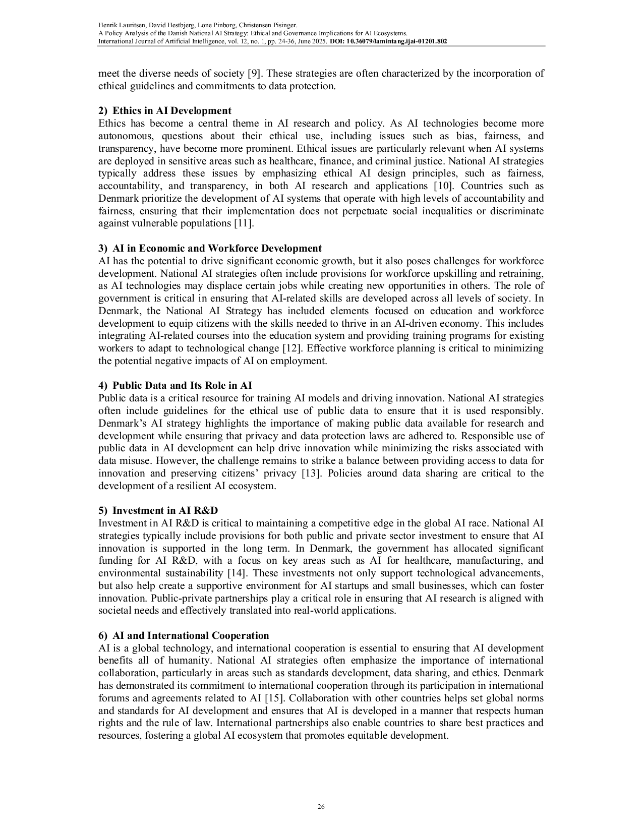 JURIS A Policy Analysis of the Danish National AI Strategy Ethical and Governance Implications for AI Ecosystems