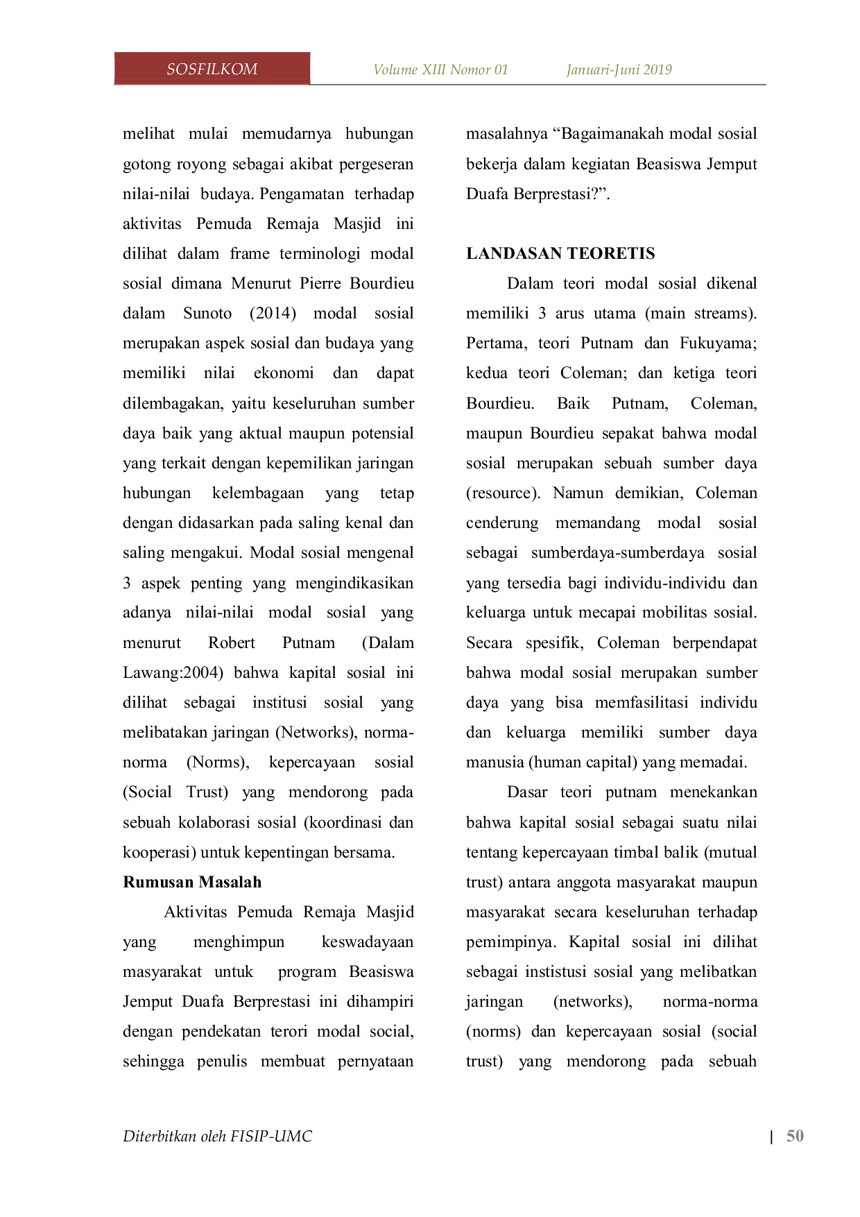 JURIS Beasiswa Jemput Duafa Berprestasi Mendulang Modal Sosial dalam Pembangunan Desa