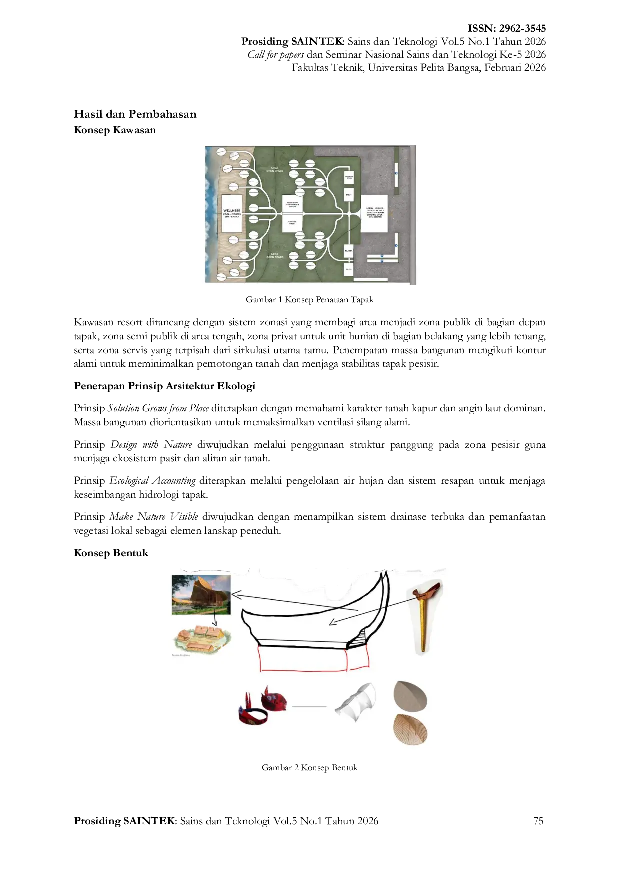 JURIS Penerapan Prinsip Arsitektur Ekologi pada Rancangan Resort di Pulau Gili Iyang