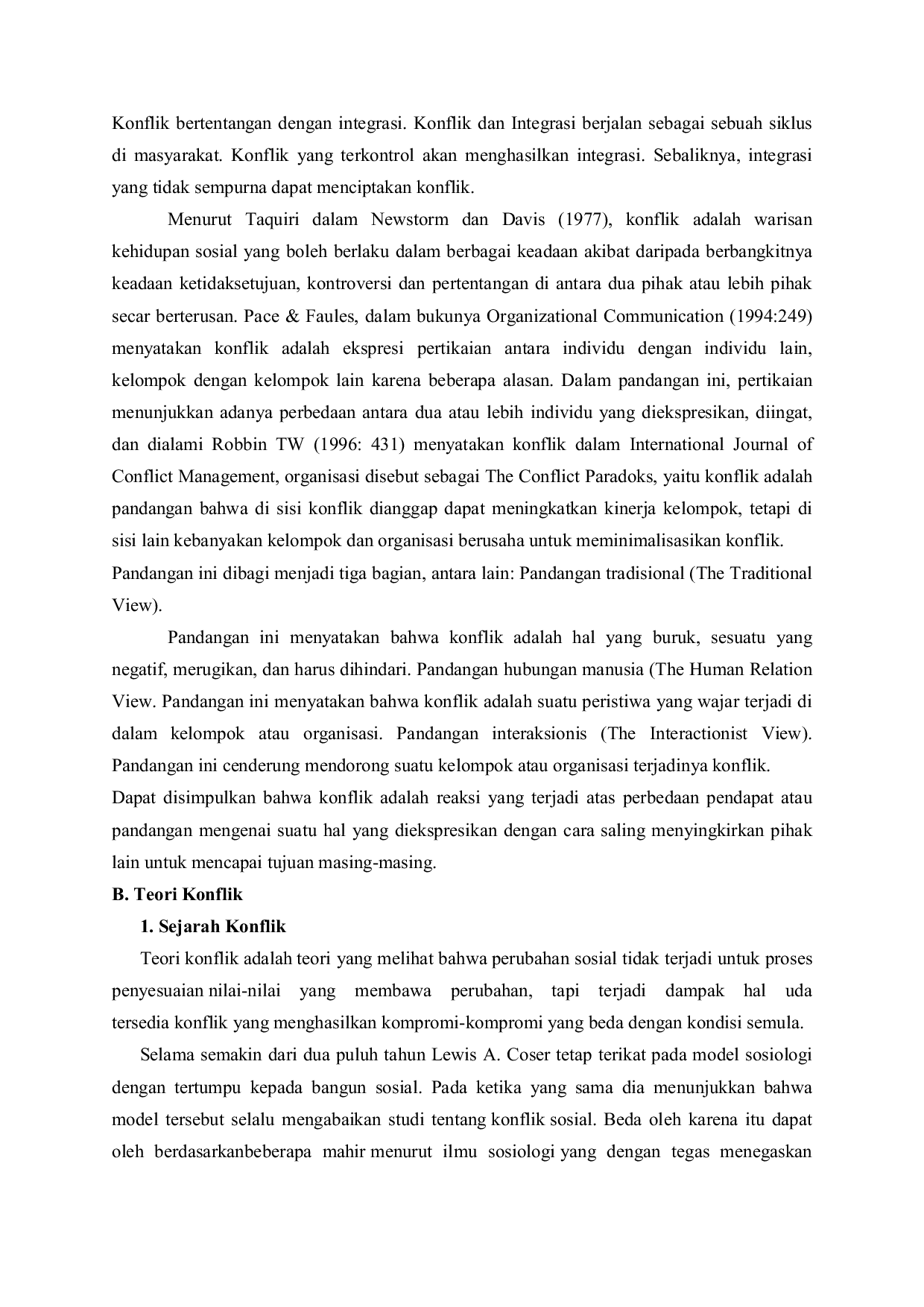 JURIS Konflik Dalam Masyarakat Global