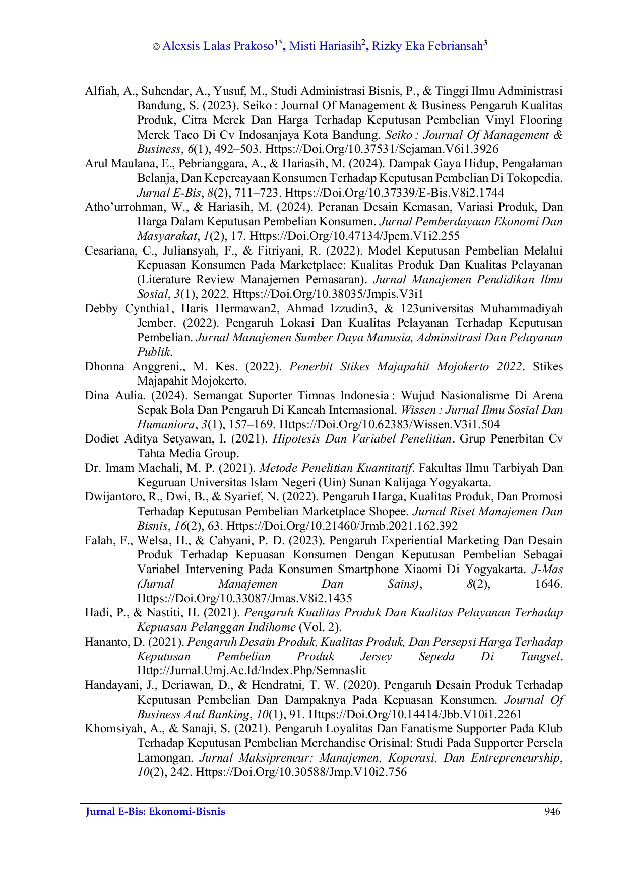 JURIS Fanatisme Kualitas Produk Dan Desain Produk Terhadap Keputusan Pembelian Merchandise Timnas Indonesia