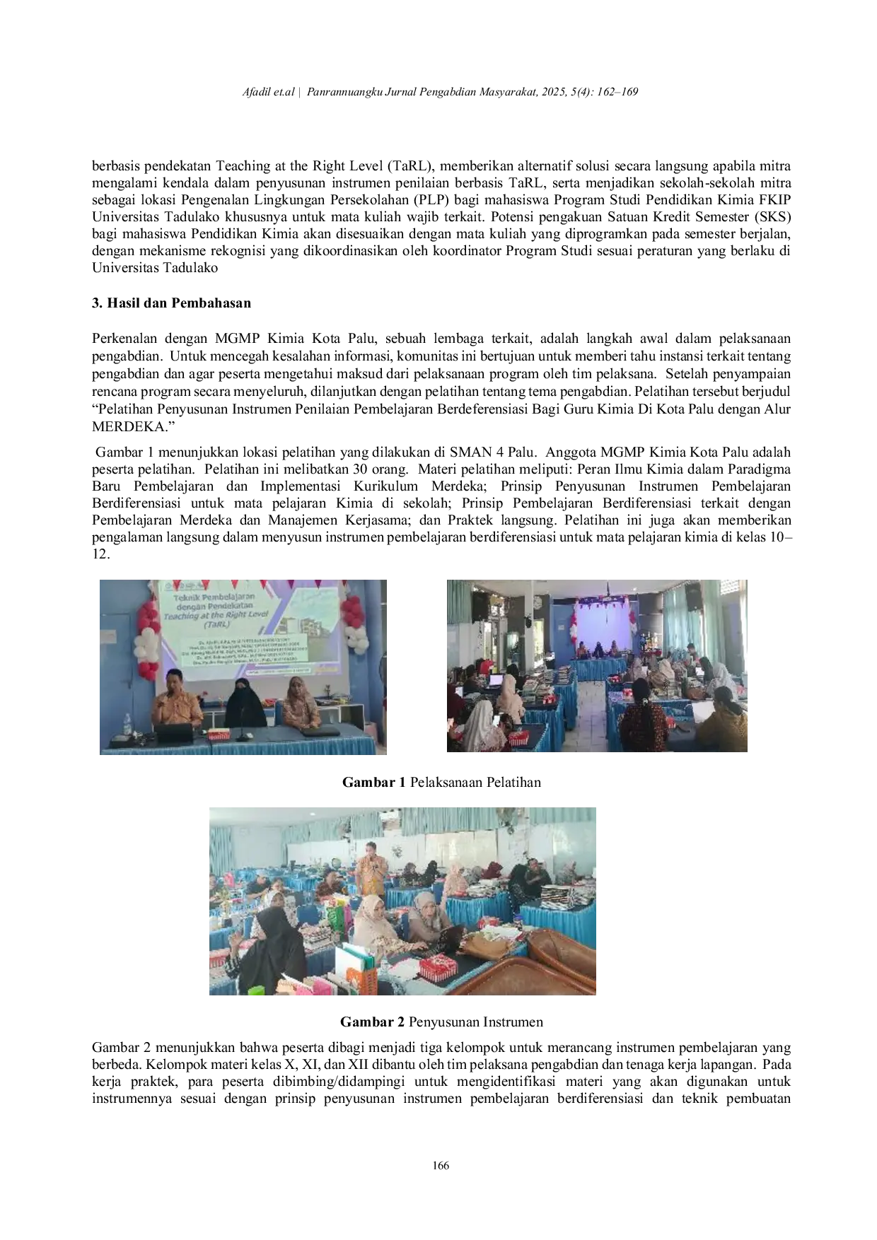 JURIS Pelatihan Teknik Evaluasi Pembelajaran yang Sesuai Kebutuhan Peserta didik dengan Pendekatan Teaching at the Right Level