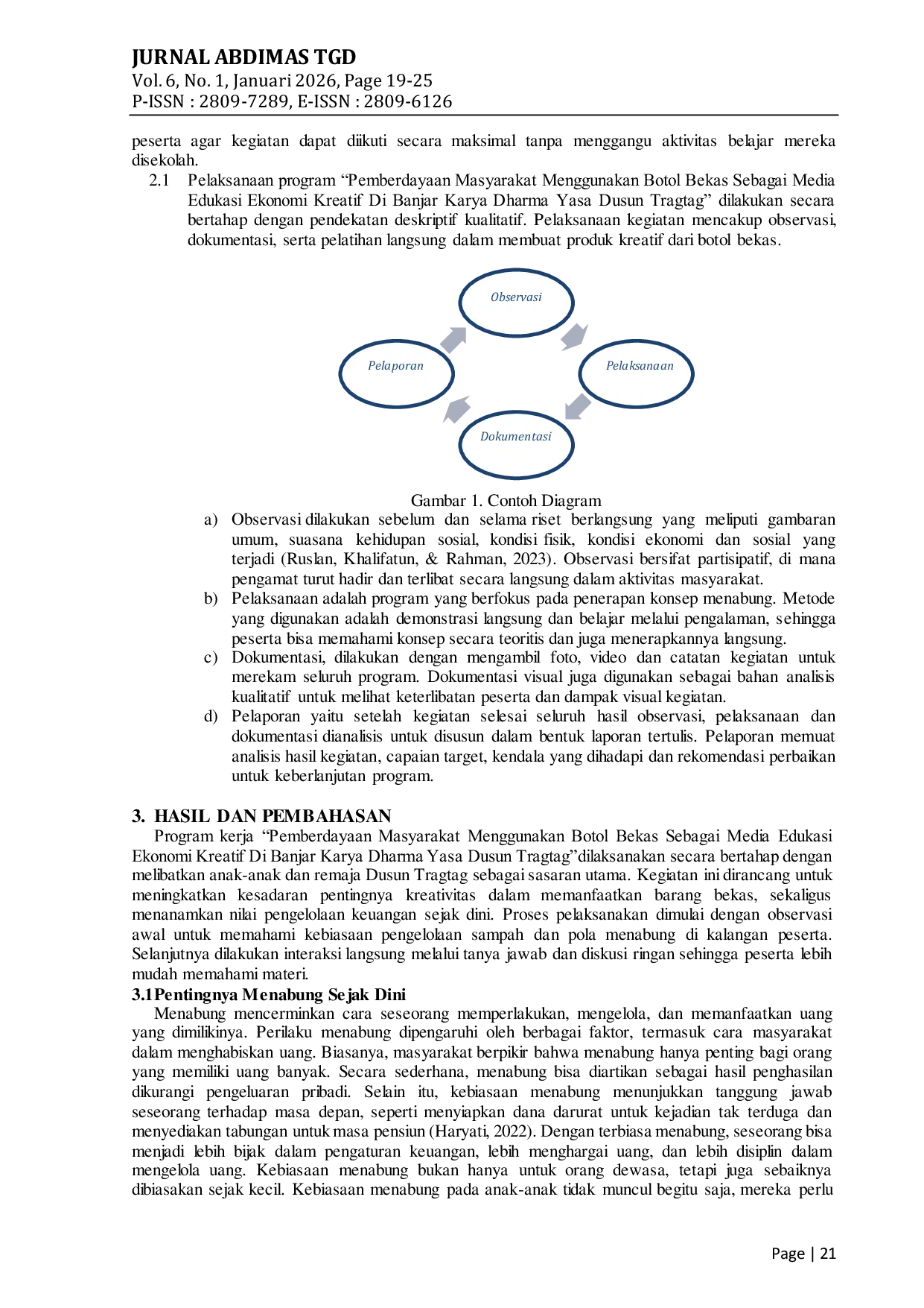 JURIS Pemberdayaan Masyarakat Melalui Pemanfaatan Botol Bekas Sebagai Media Edukasi Ekonomi Kreatif Di Banjar Karya Dharma Yasa Dusun Tragtag