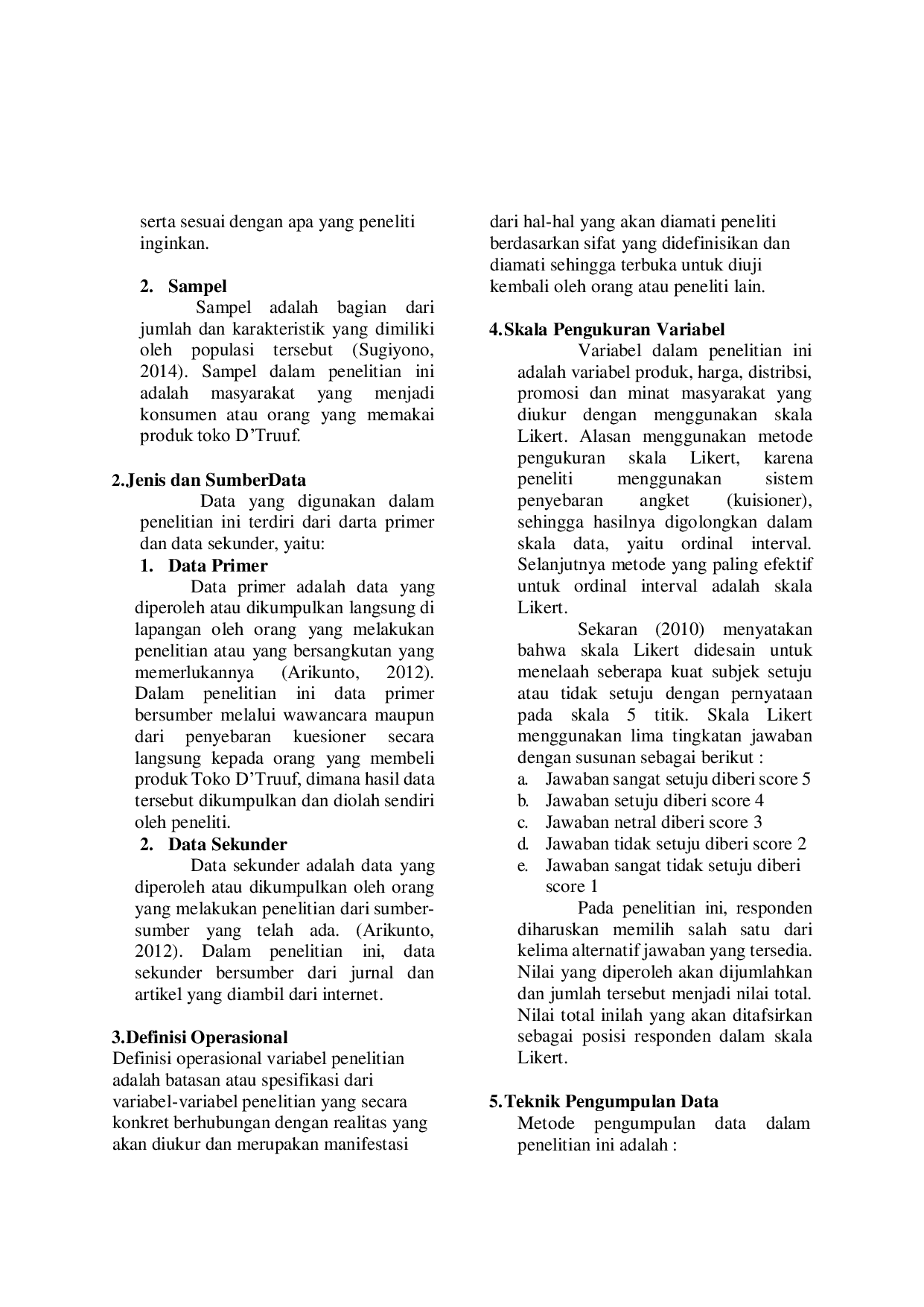 JURIS Pengaruh Kualitas Produk Harga dan Lokasi Terhadap Keputusan Pembelian Sepatu di Toko D Truuf Cimparuh Kota Pariaman